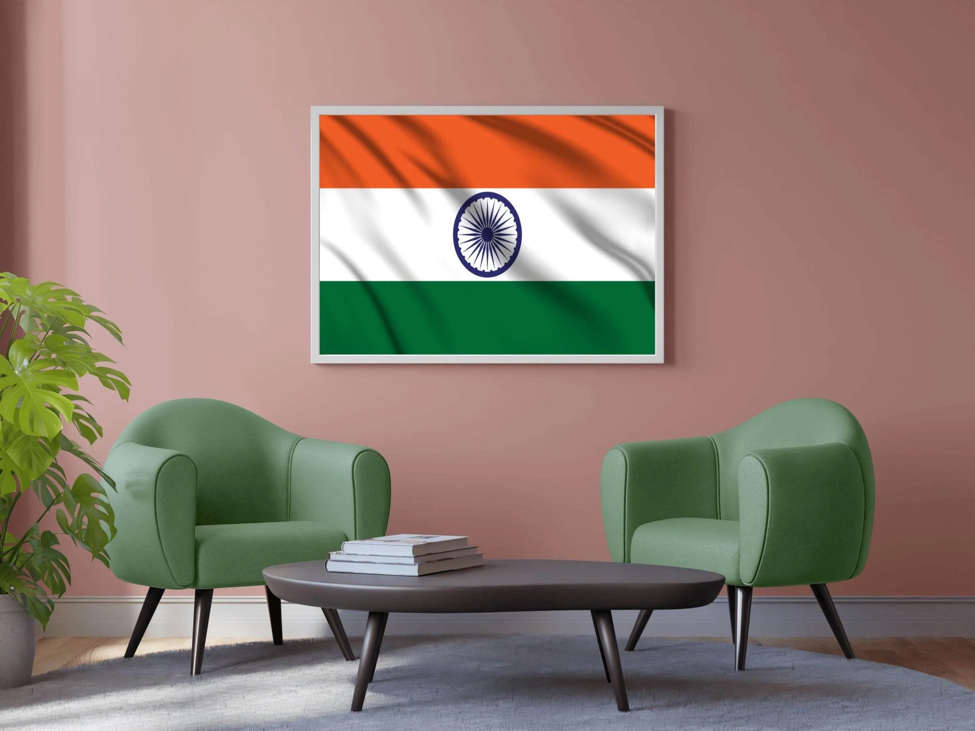India National Flag Wall Art - beink online art store