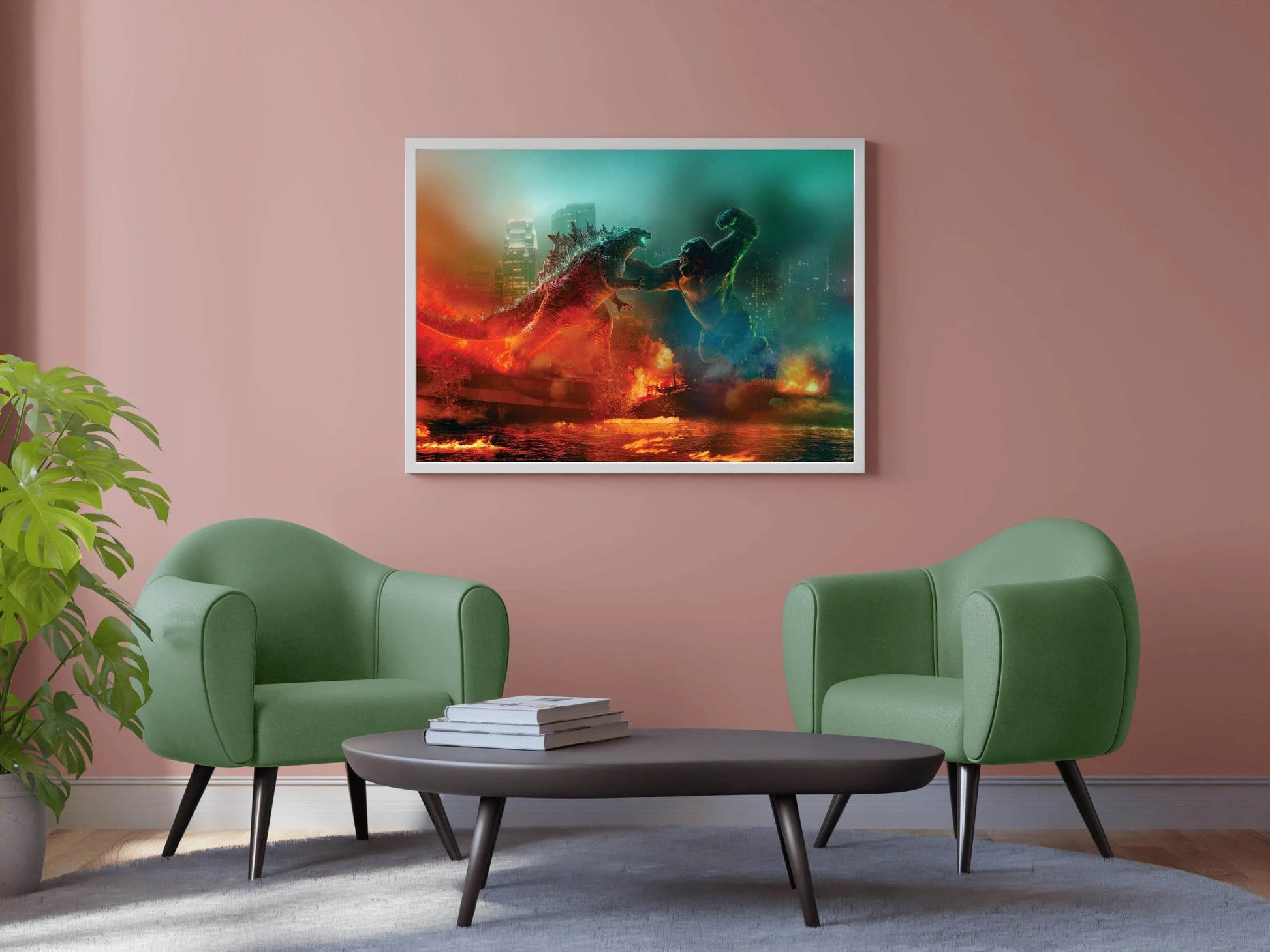Clash of Titans Godzilla vs King Kong Wall Art - beink online art store