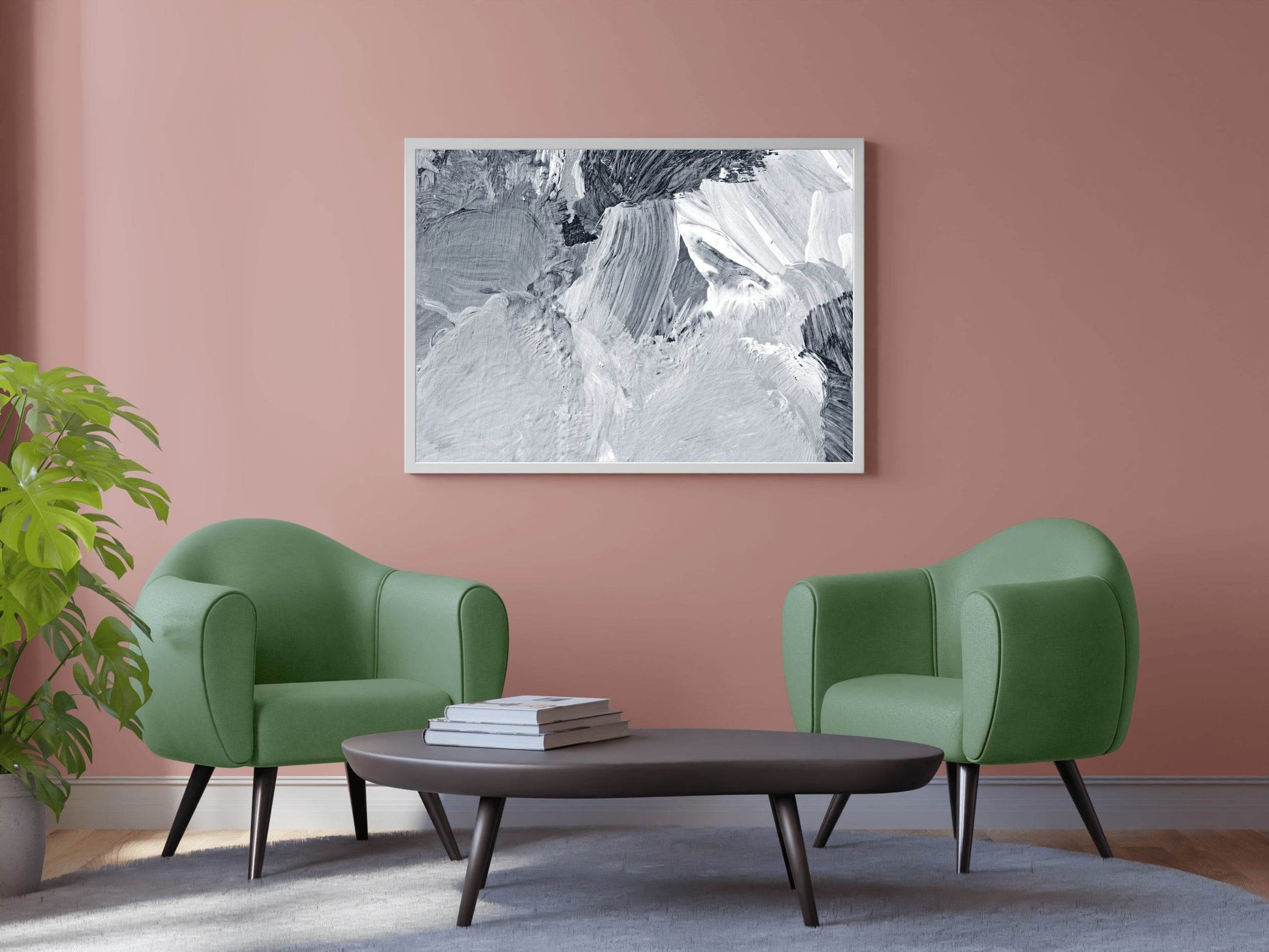 Creative Brush Strokes Abstract Wall Art - beink online art store
