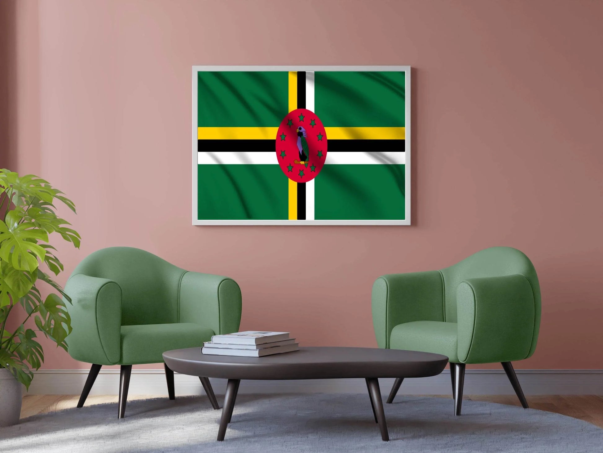 Dominica National Flag Wall Art - beink online art store