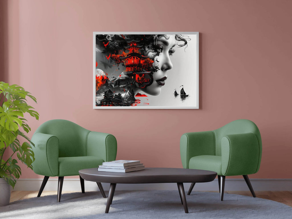 Painting of House With Boats and Beauty Digital Art - beink online art store