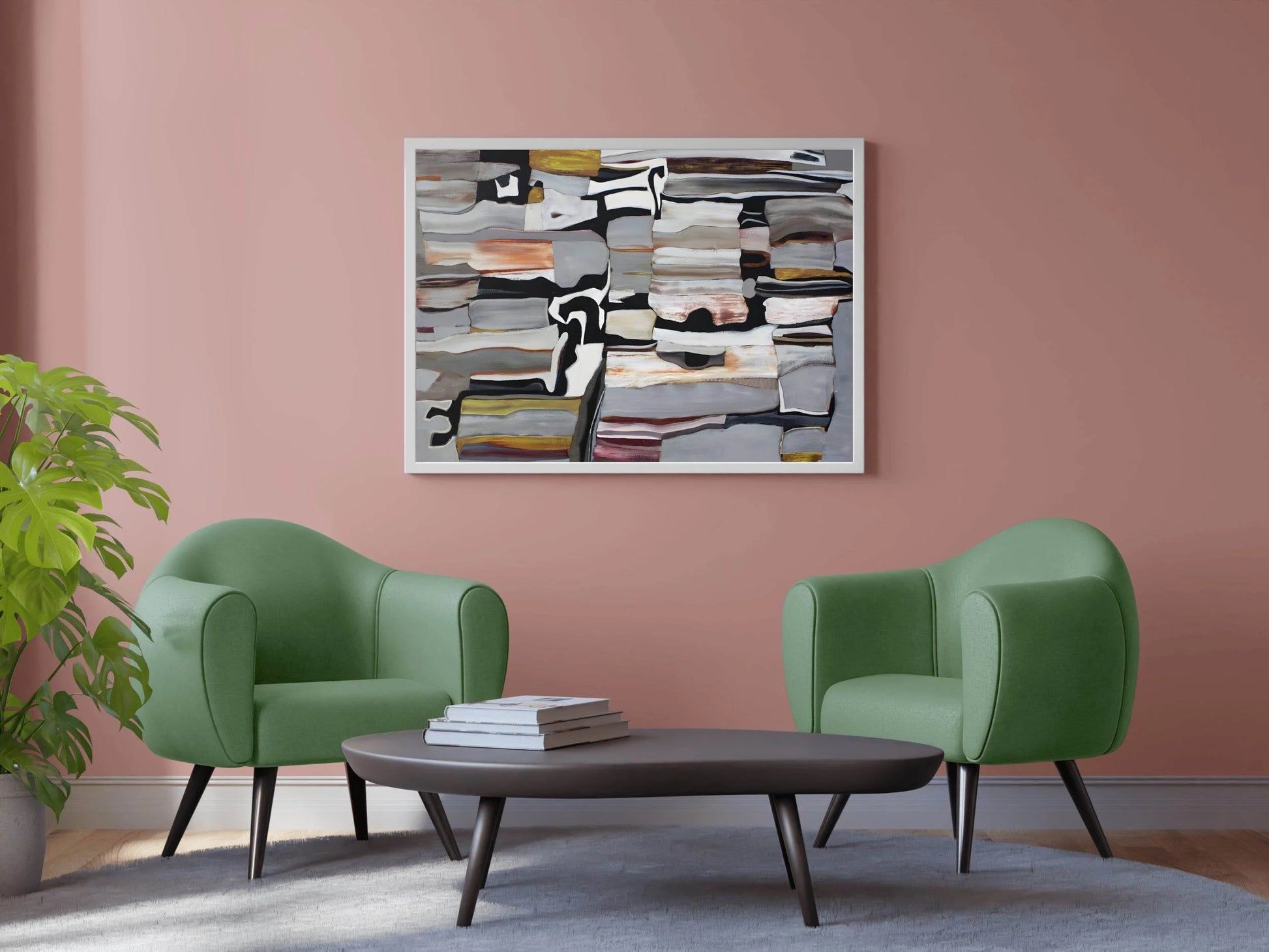 Layered Landscape- Sense of Depth and Texture Wall Art - beink online art store