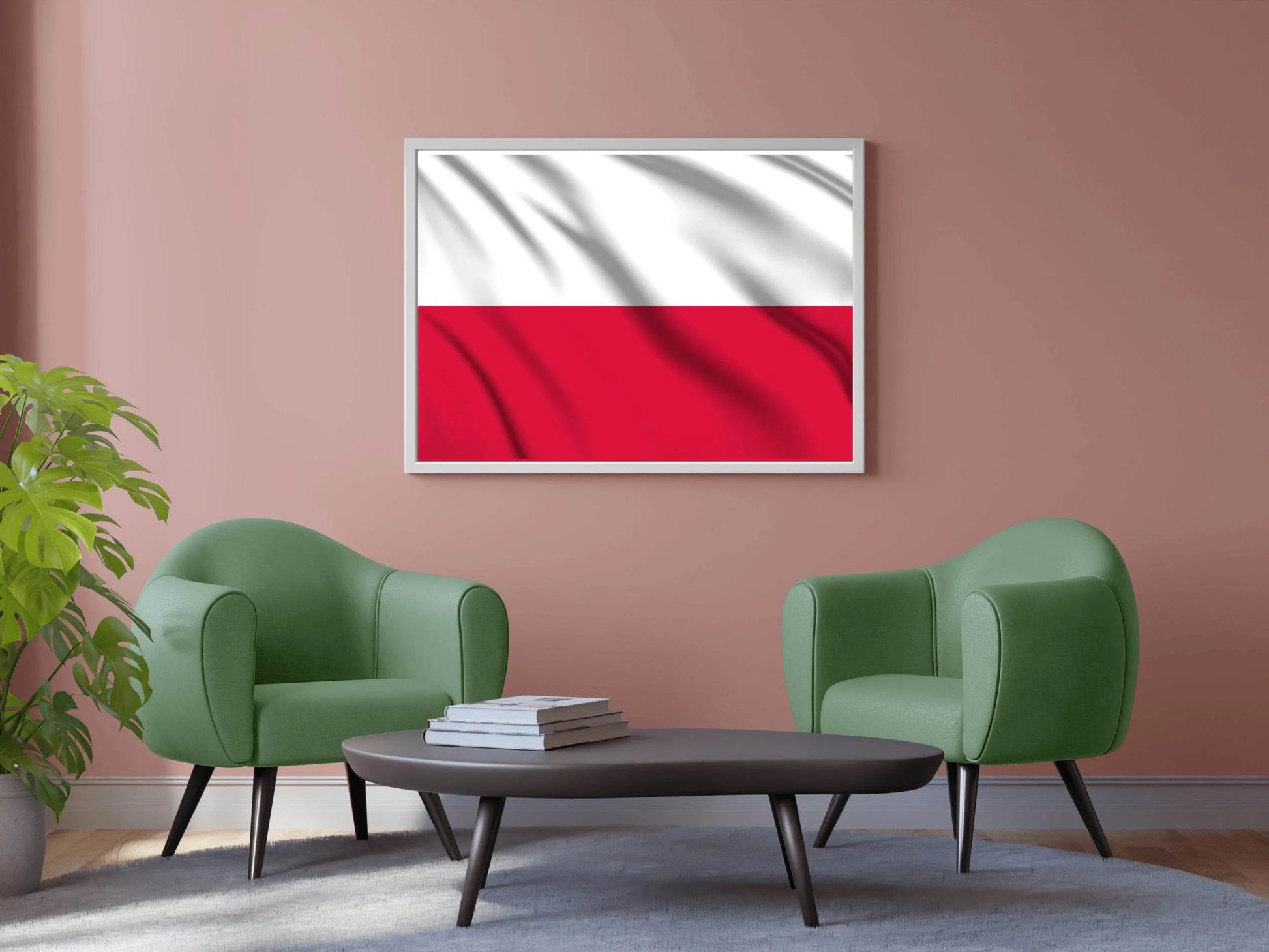 Poland National Flag Wall Art - beink online art store