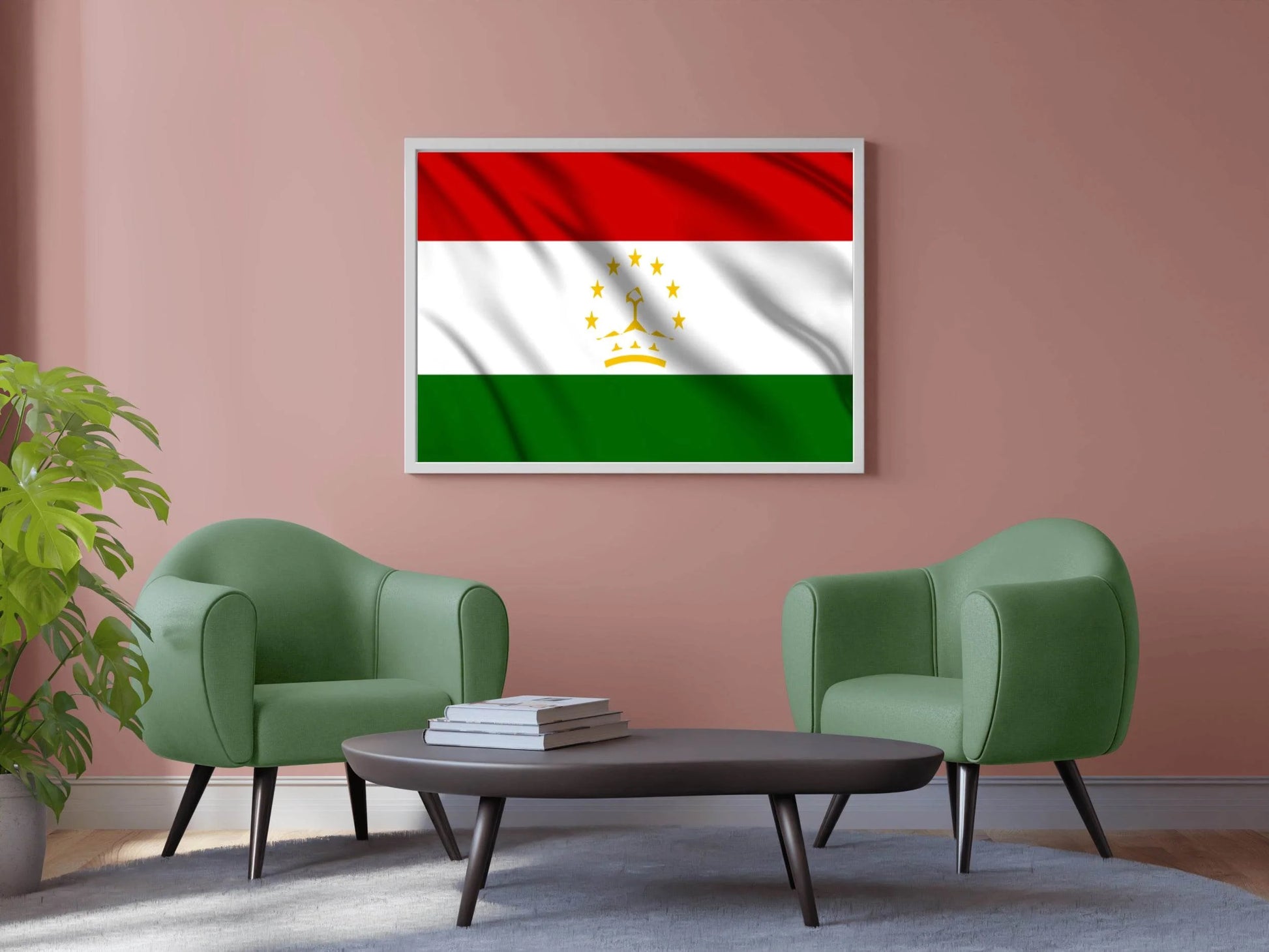 Tajikistan National Flag Wall Art - beink online art store