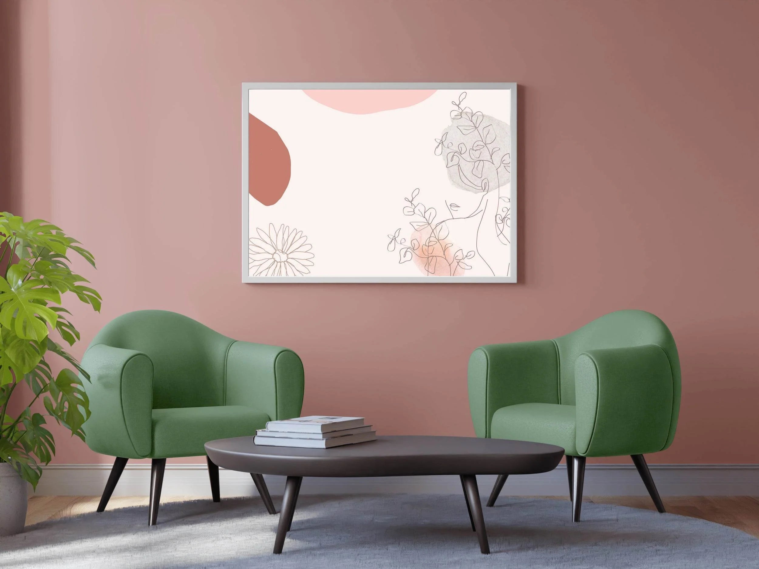 Nandania Leaf Flower Wall Art - beink online art store