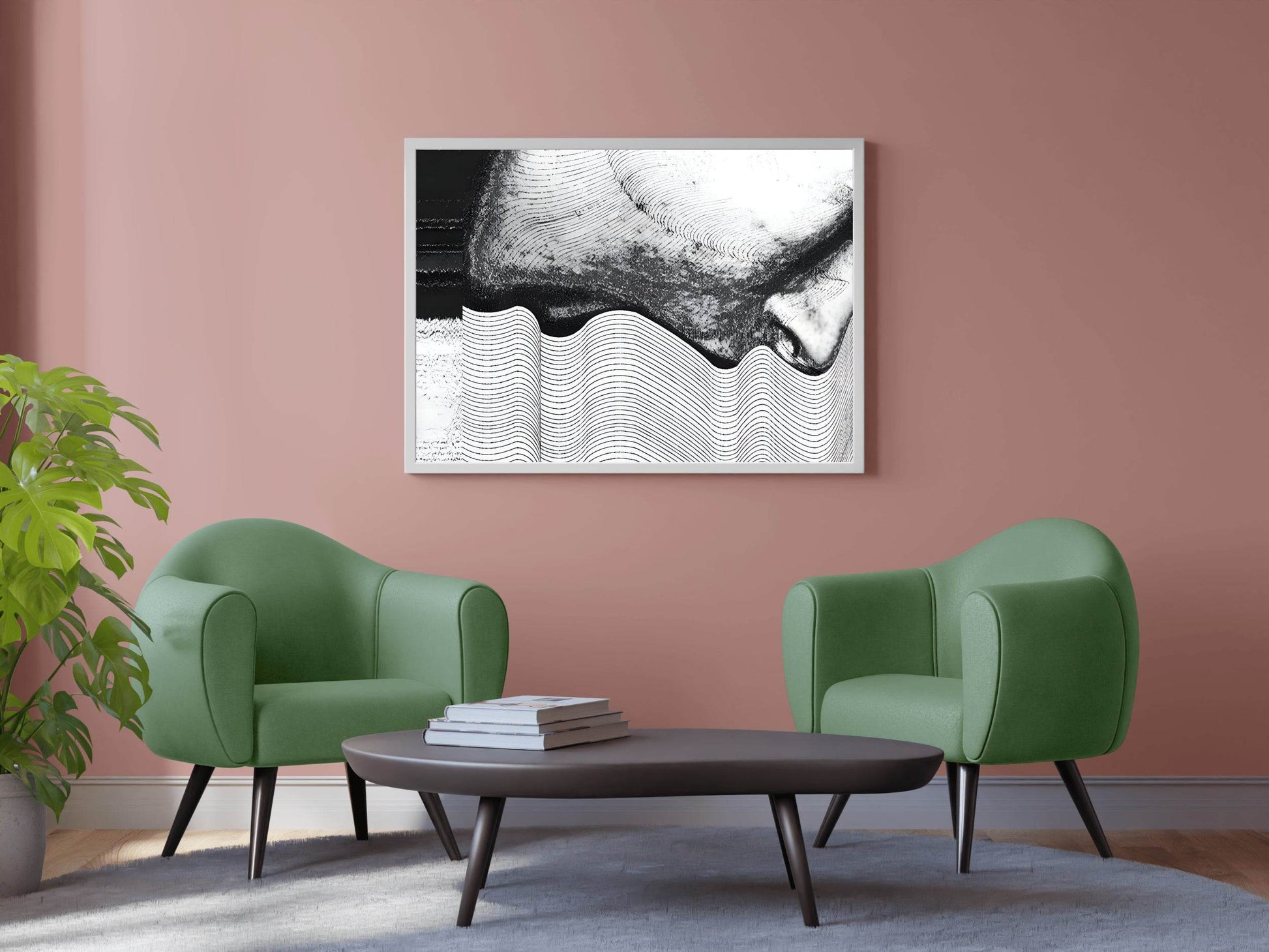Visual Illustration of Disturbed State of Mind Modern Wall Art - beink online art store