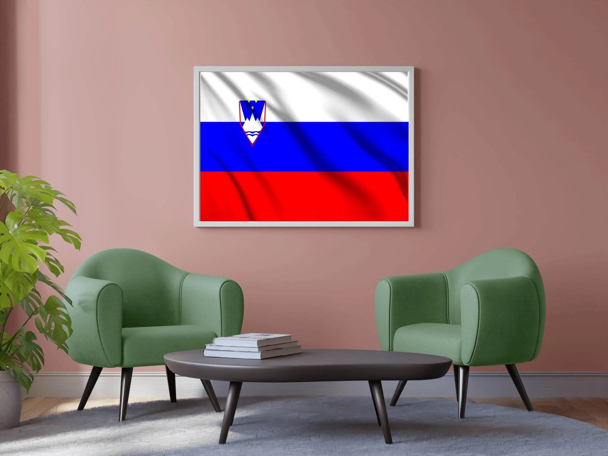 Slovenia National Flag Wall Art - beink online art store