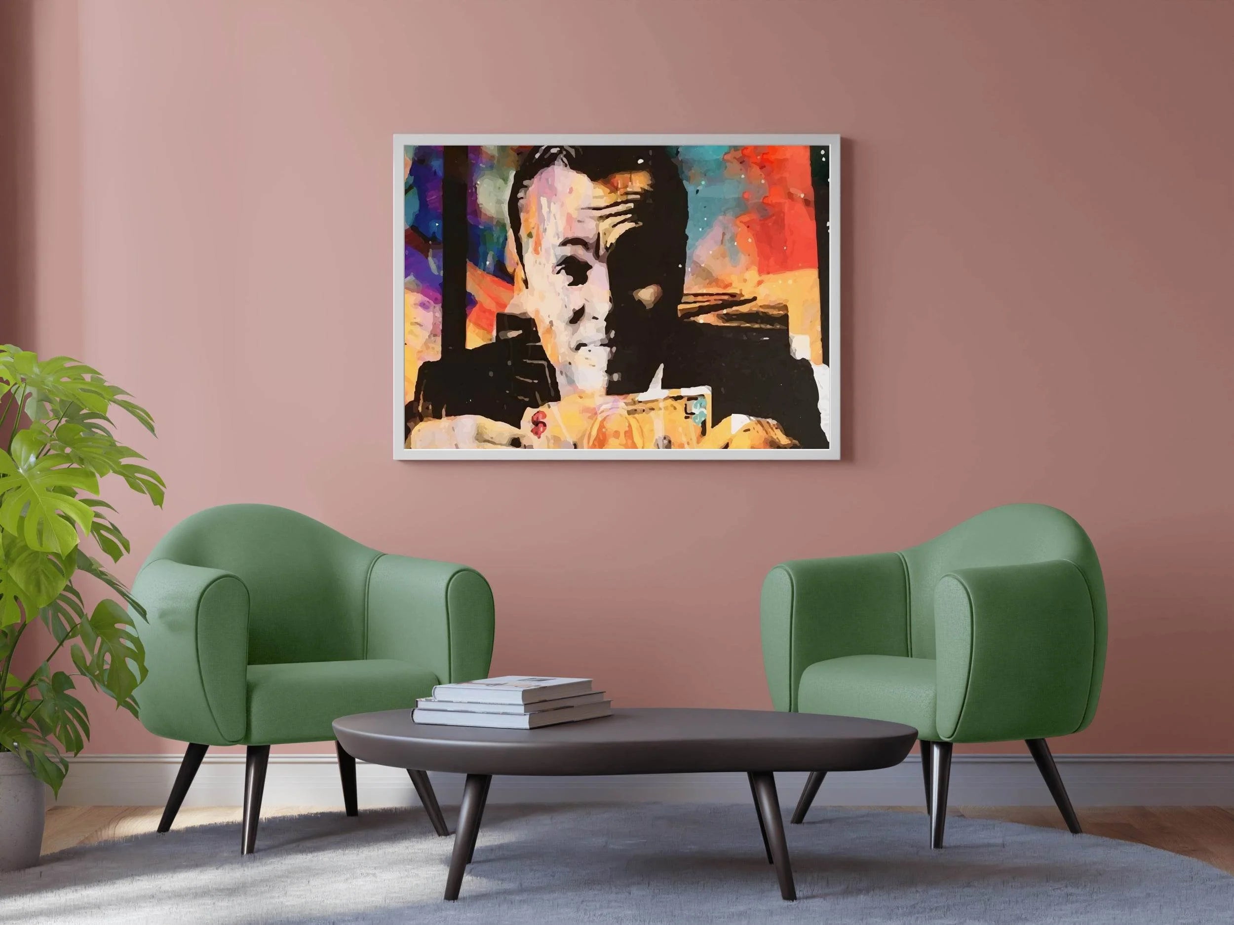 Leonardo DiCaprio Painting -The Wolf of Wall Street Poster - beink online art store