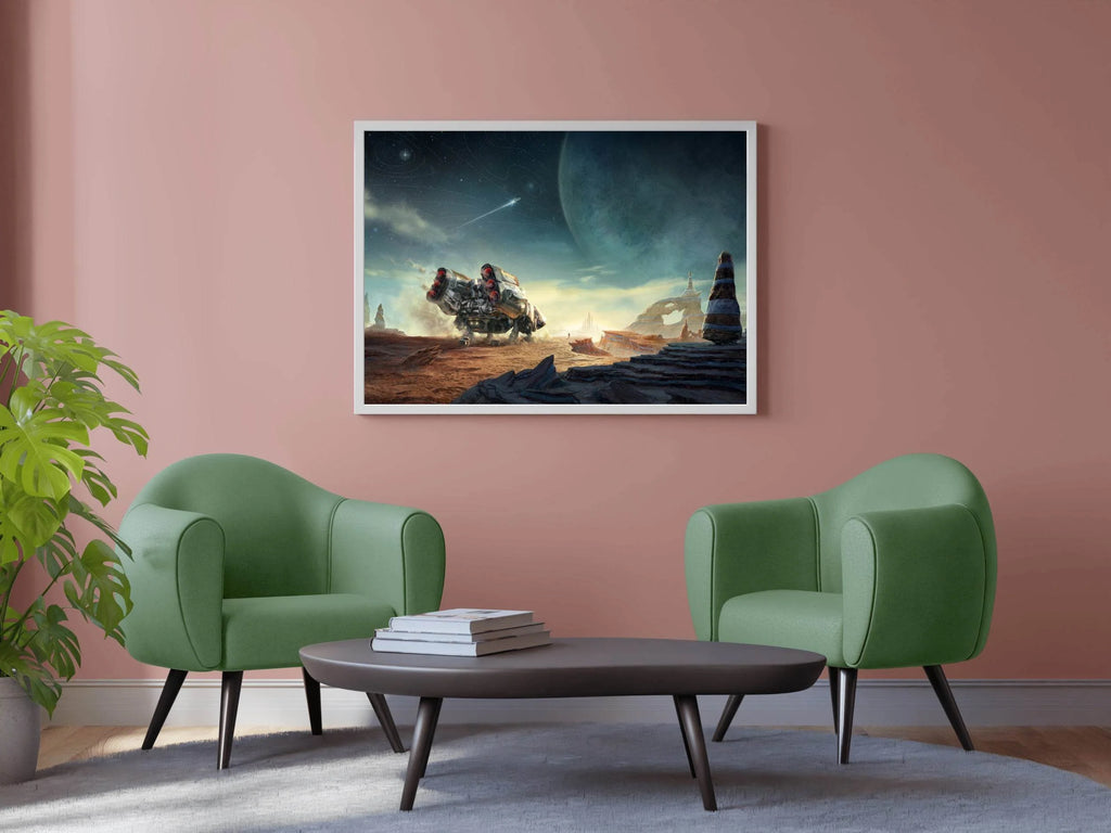 Starfield Custom Ship Gaming Wall Art - beink online art store