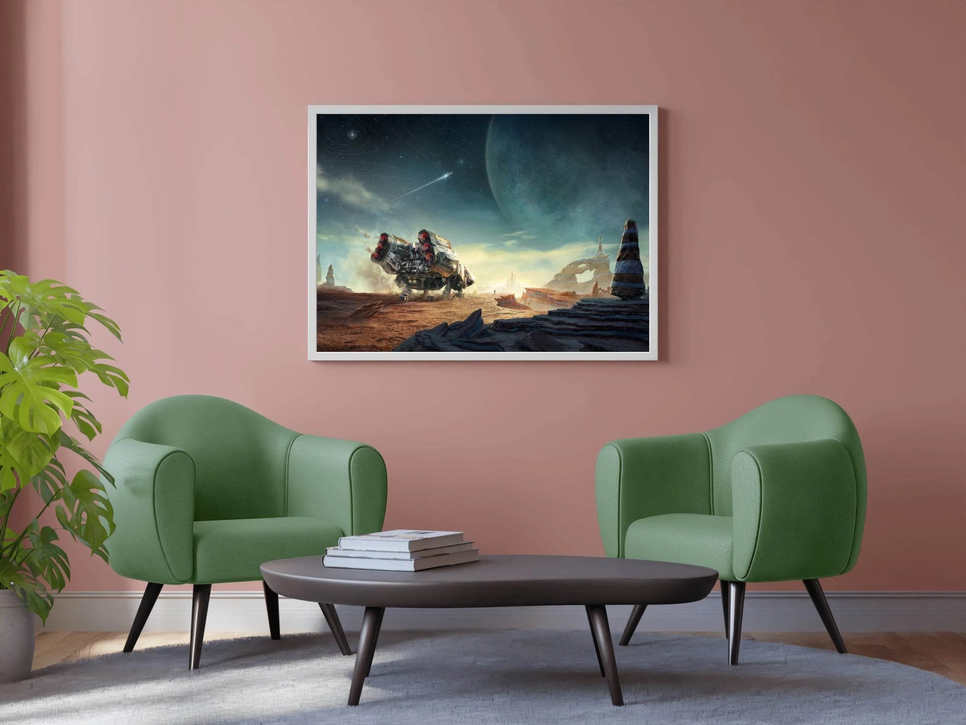 Starfield Custom Ship Gaming Wall Art - beink online art store