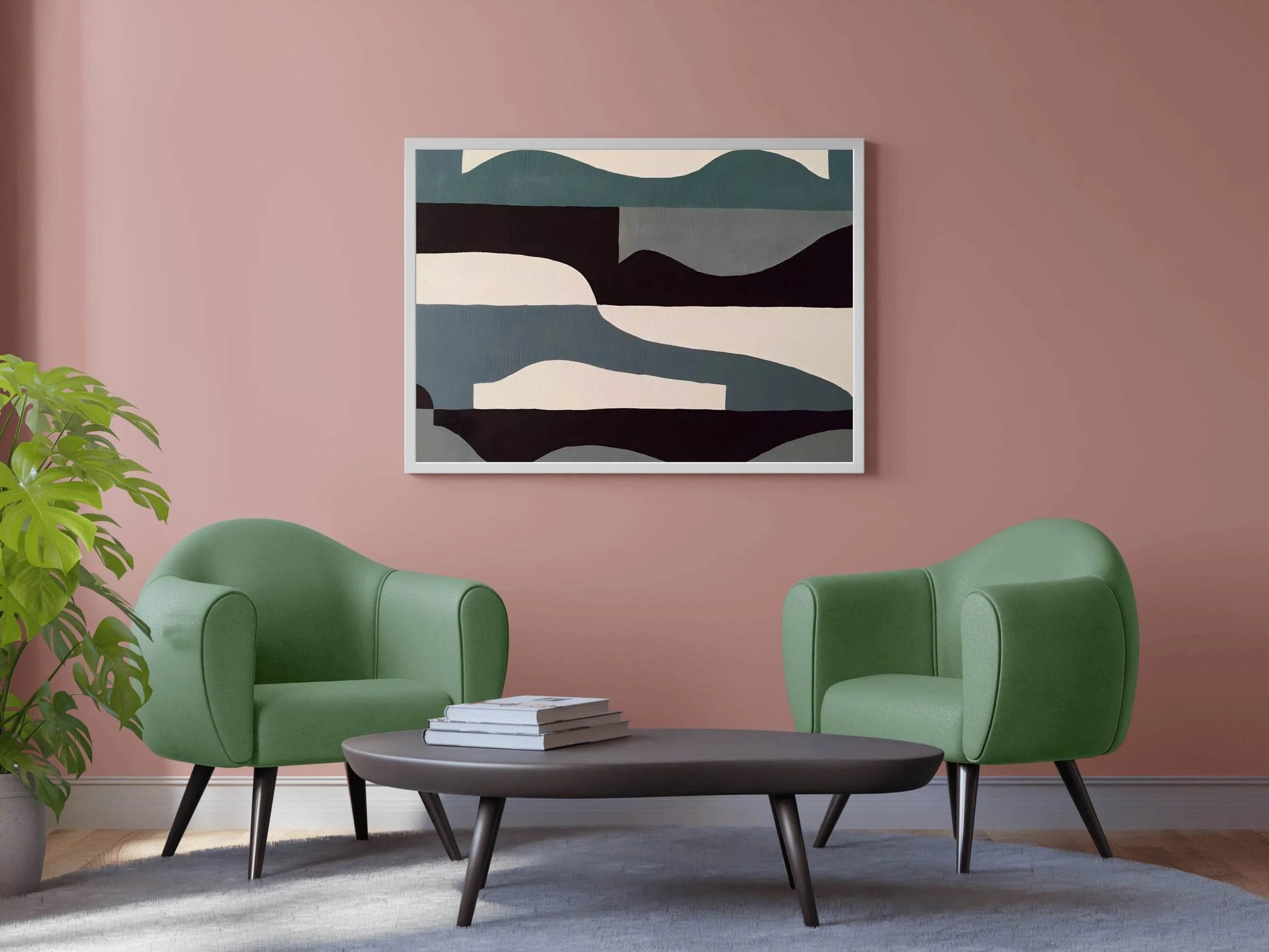 Geometric Tide Modern Wall Art - beink online art store