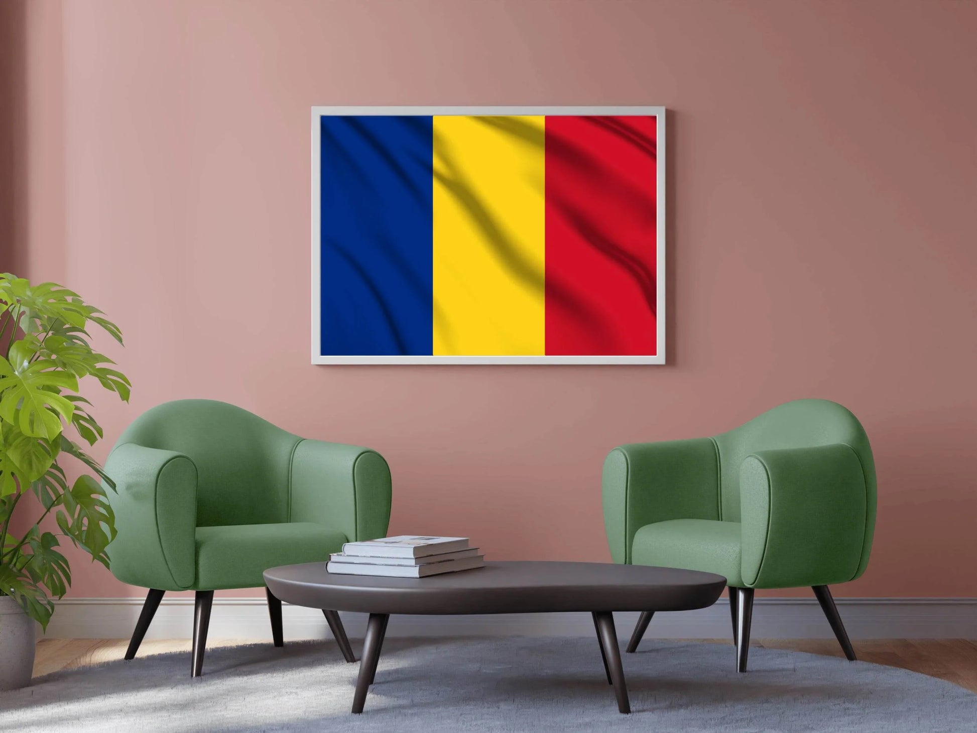Chad National Flag Wall Art - beink online art store