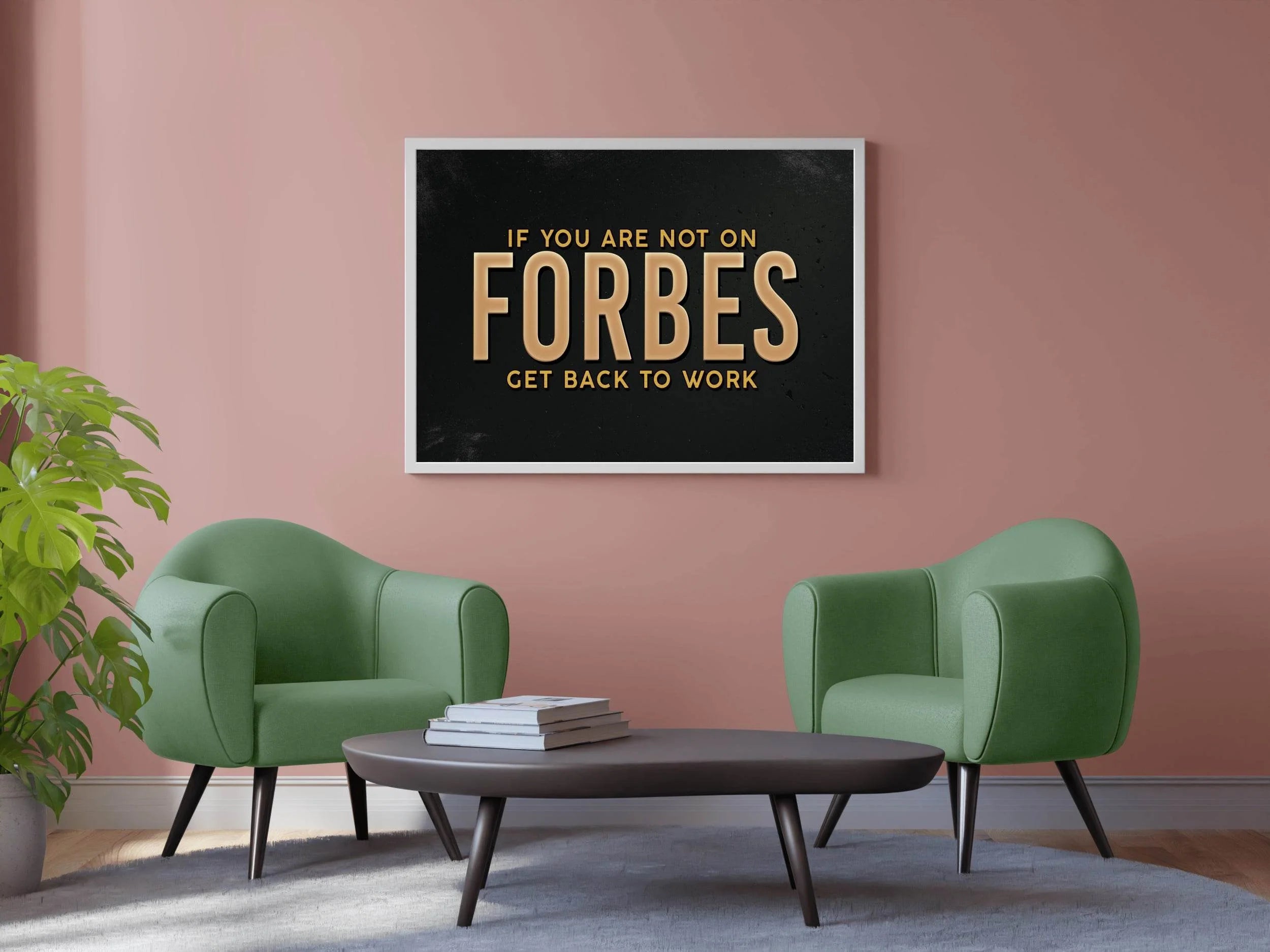 The Forbes Pursuit Motivational Wall Art - beink online art store