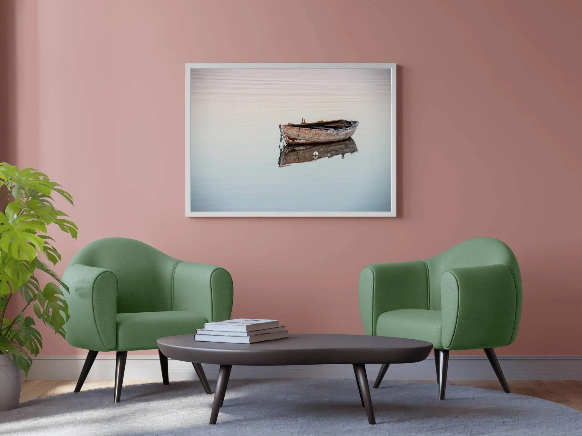 Broken Boat in The Water Wall Art - beink online art store