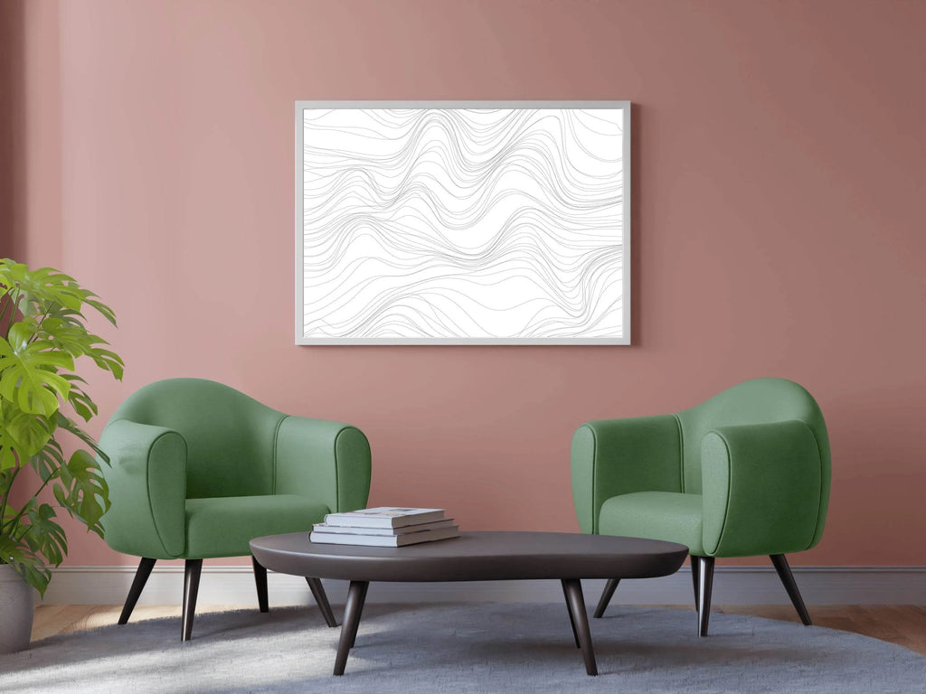 3D Black Lines Wall Art - beink online art store