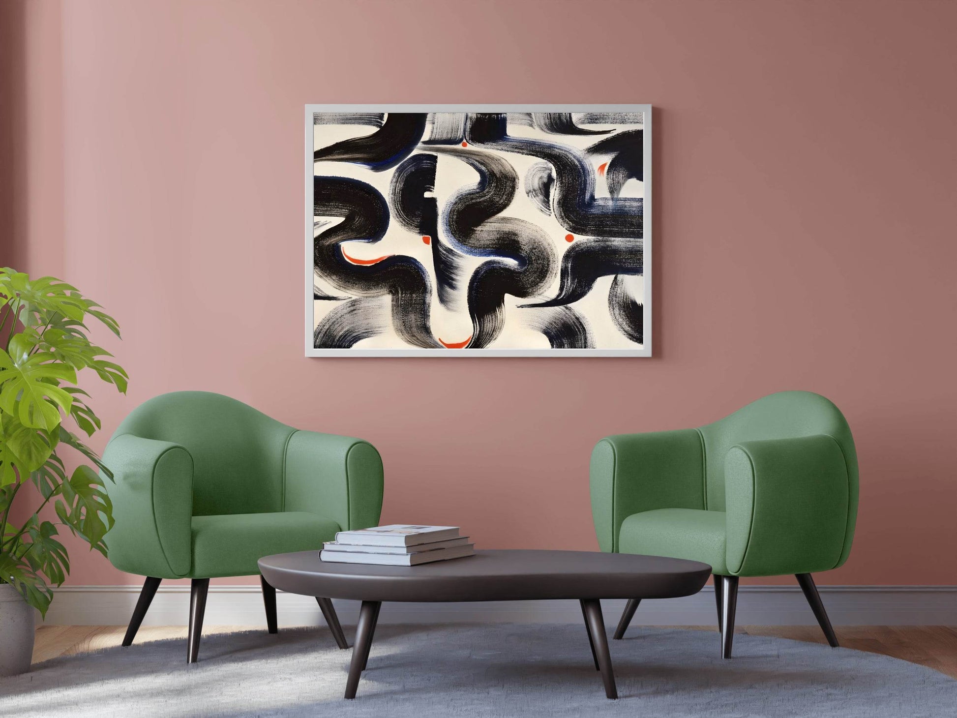Intertwined Currents Modern Wall Art - beink online art store