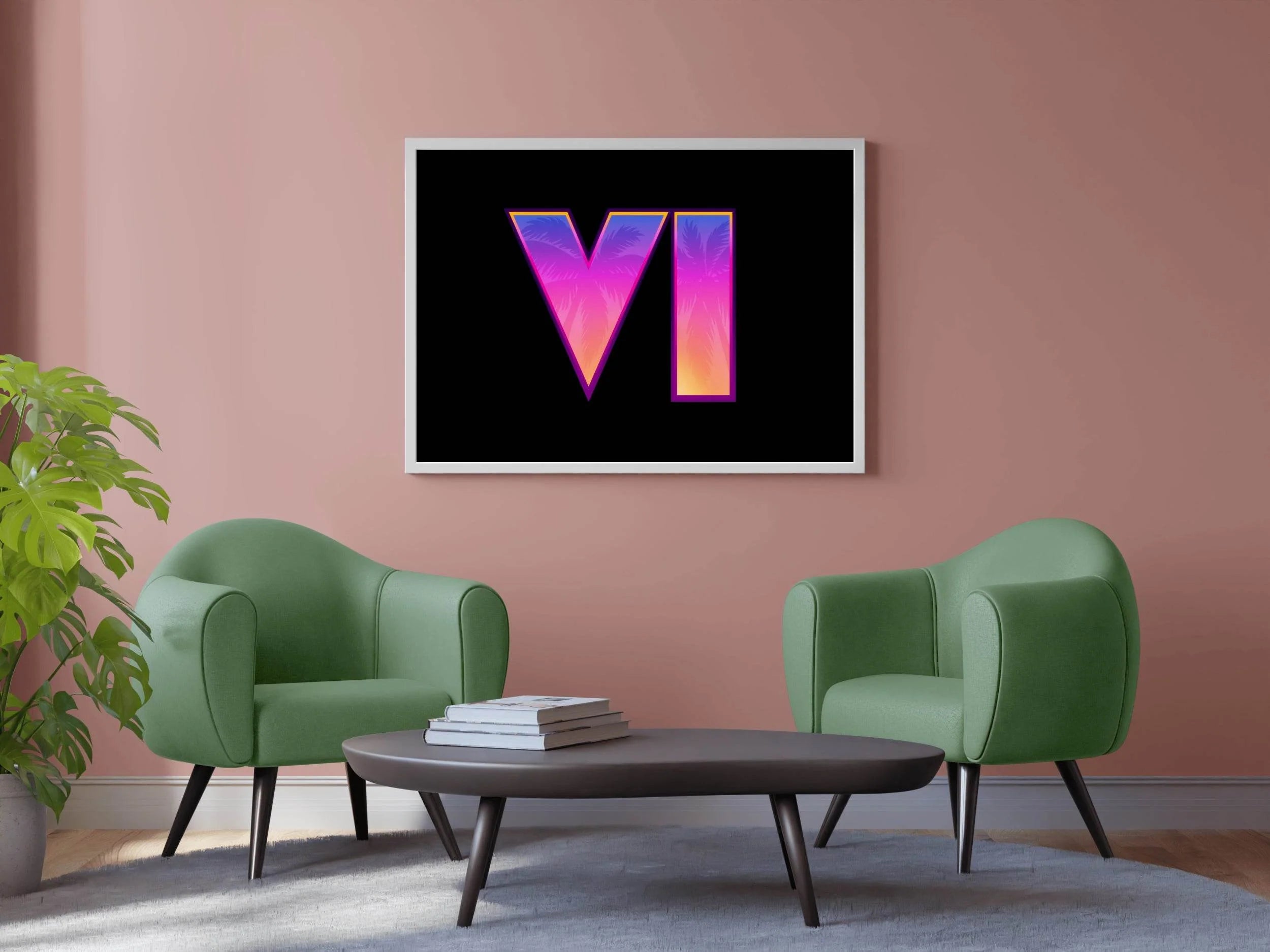 GTA 6 LOGO Gaming Wall Art - beink online art store