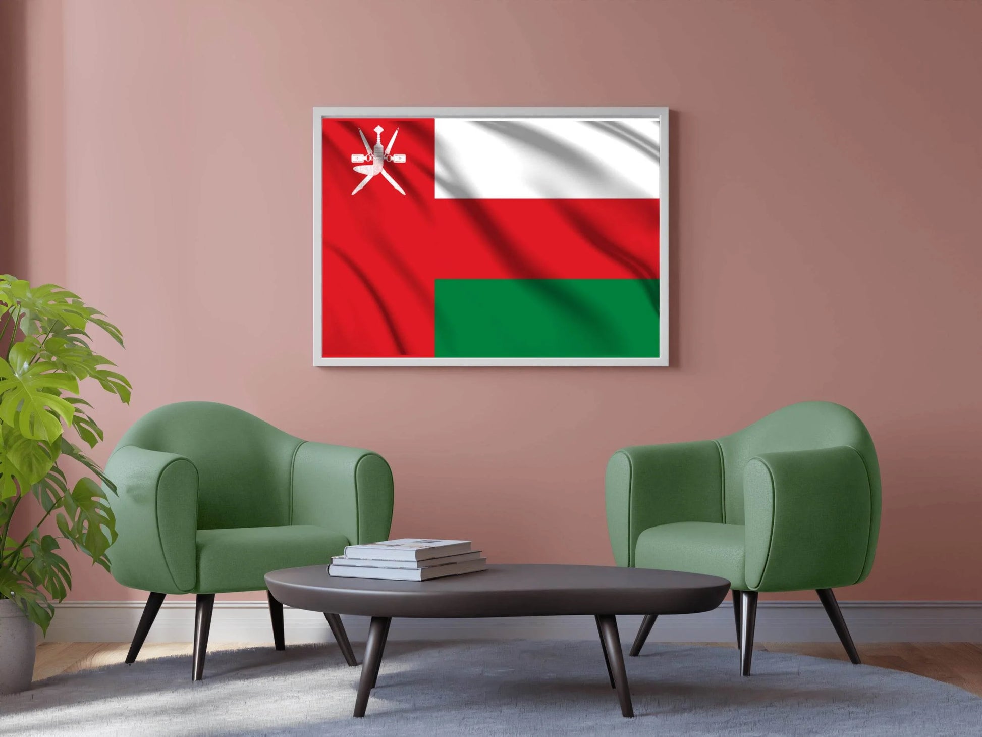 Oman National Flag Wall Art - beink online art store