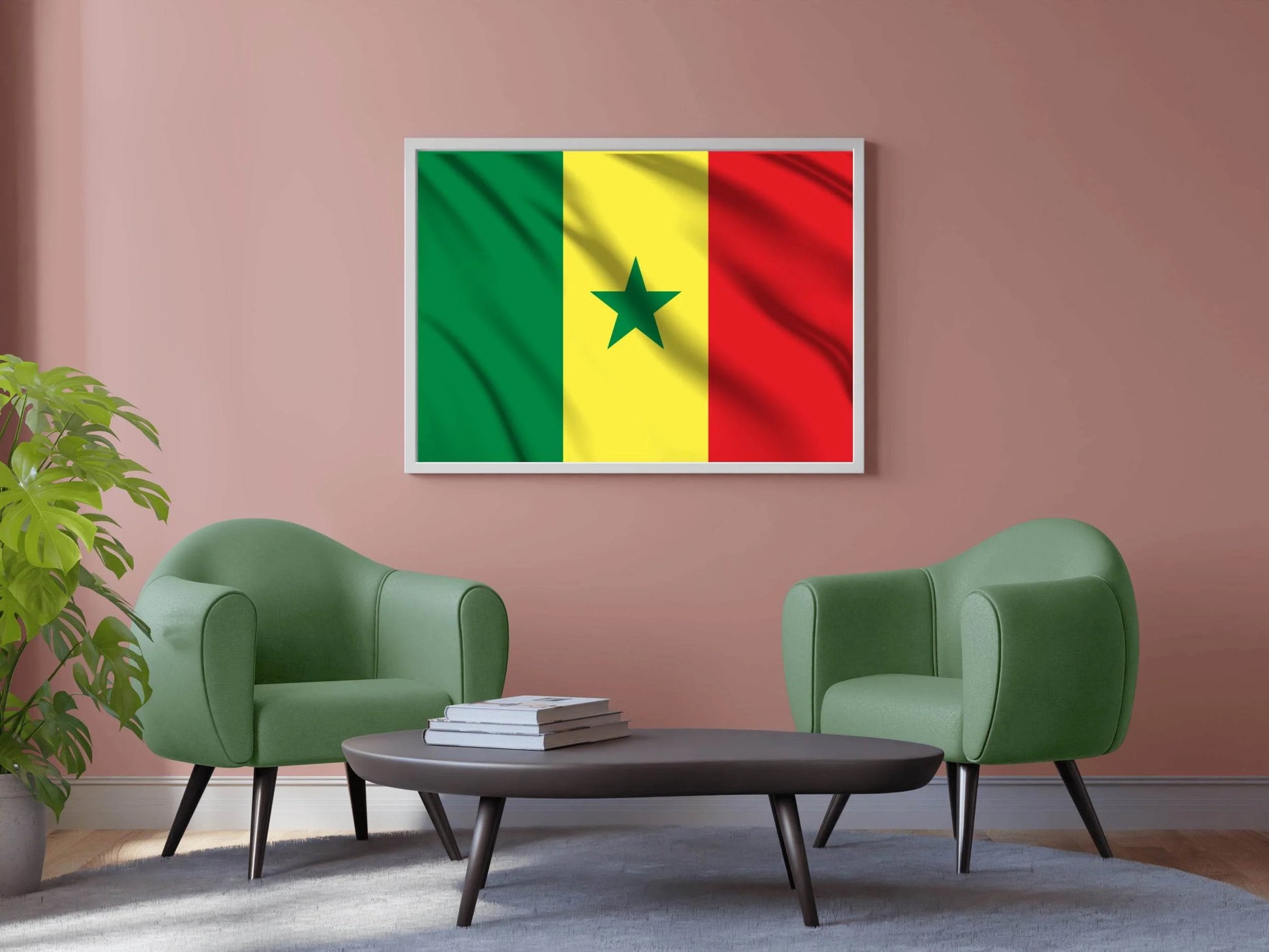 Senegal National Flag Wall Art - beink online art store