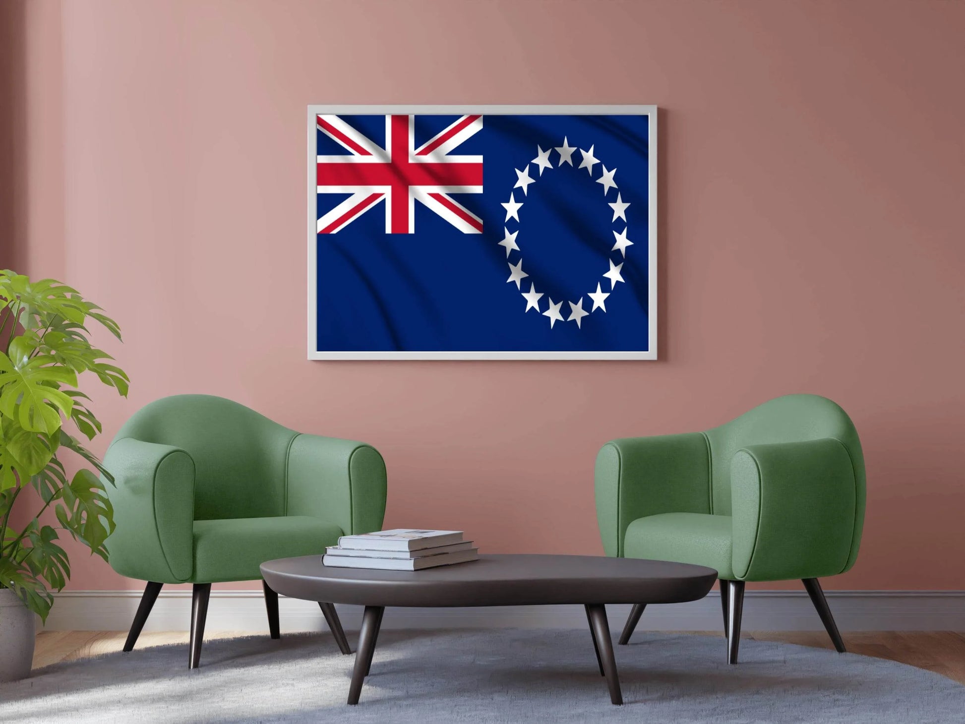 Cook Islands National Flag Wall Art - beink online art store