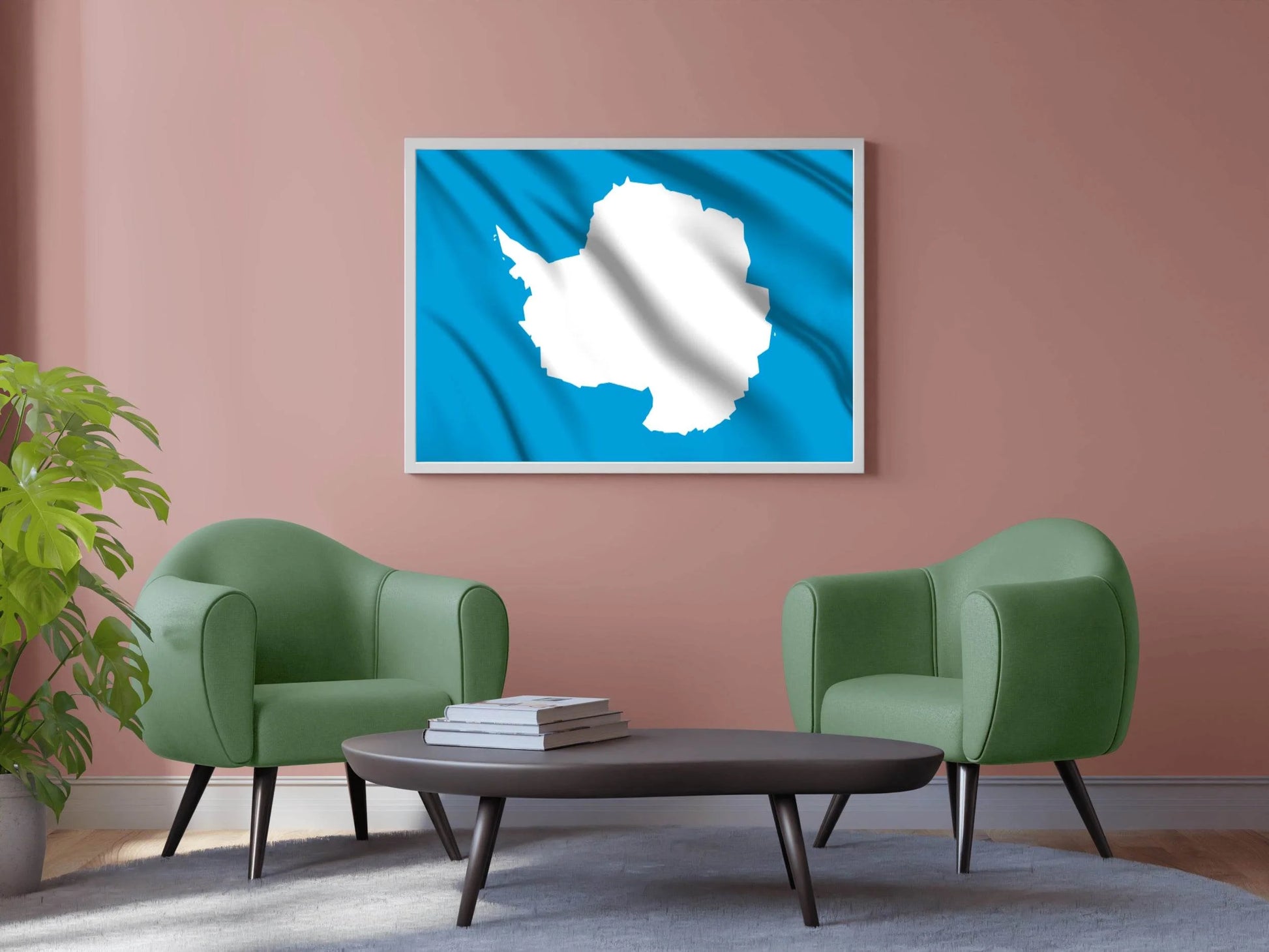 Antarctica National Flag Wall Art - beink online art store