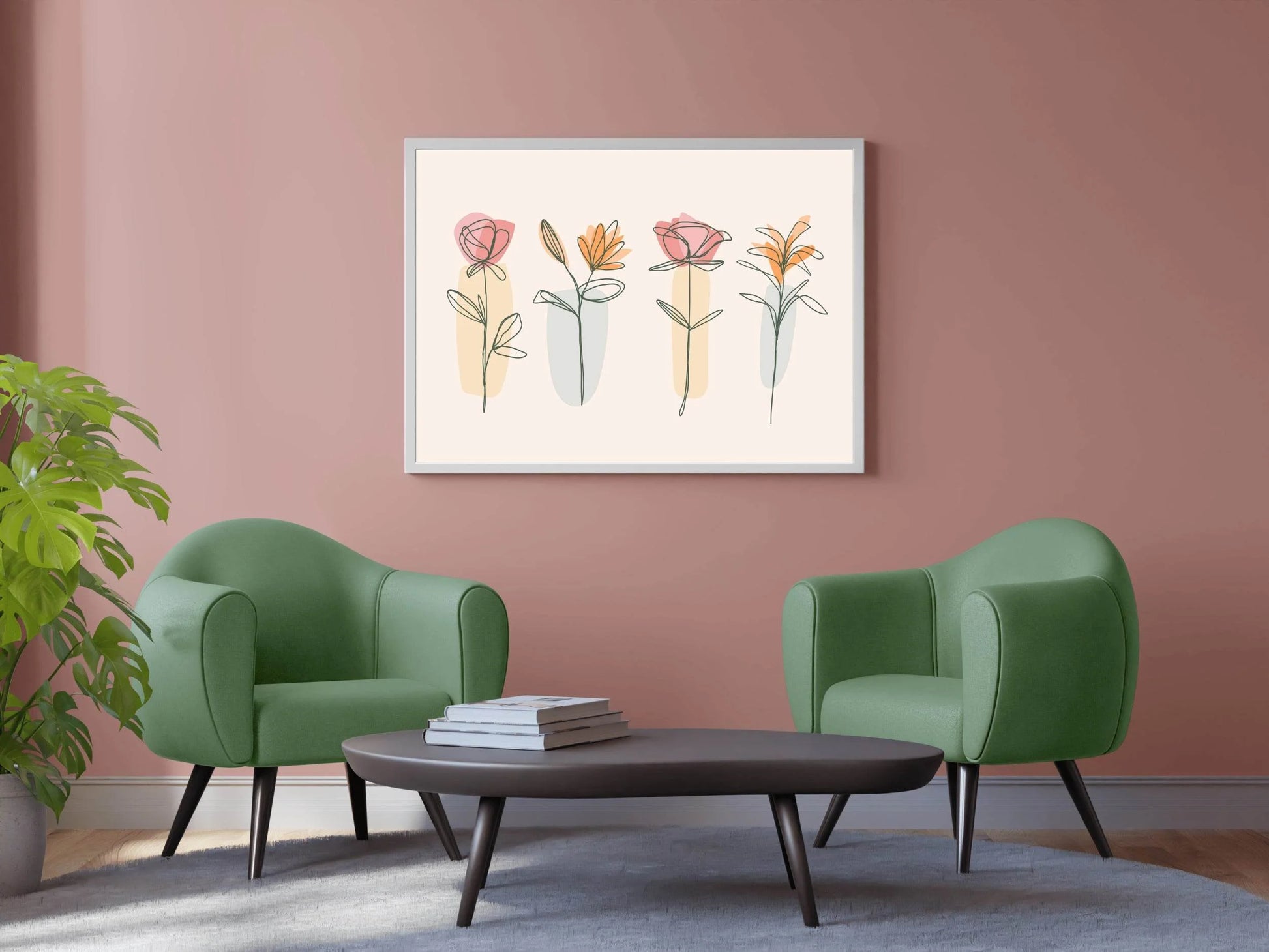 Mix of Spring Flowers Wall Art - beink online art store