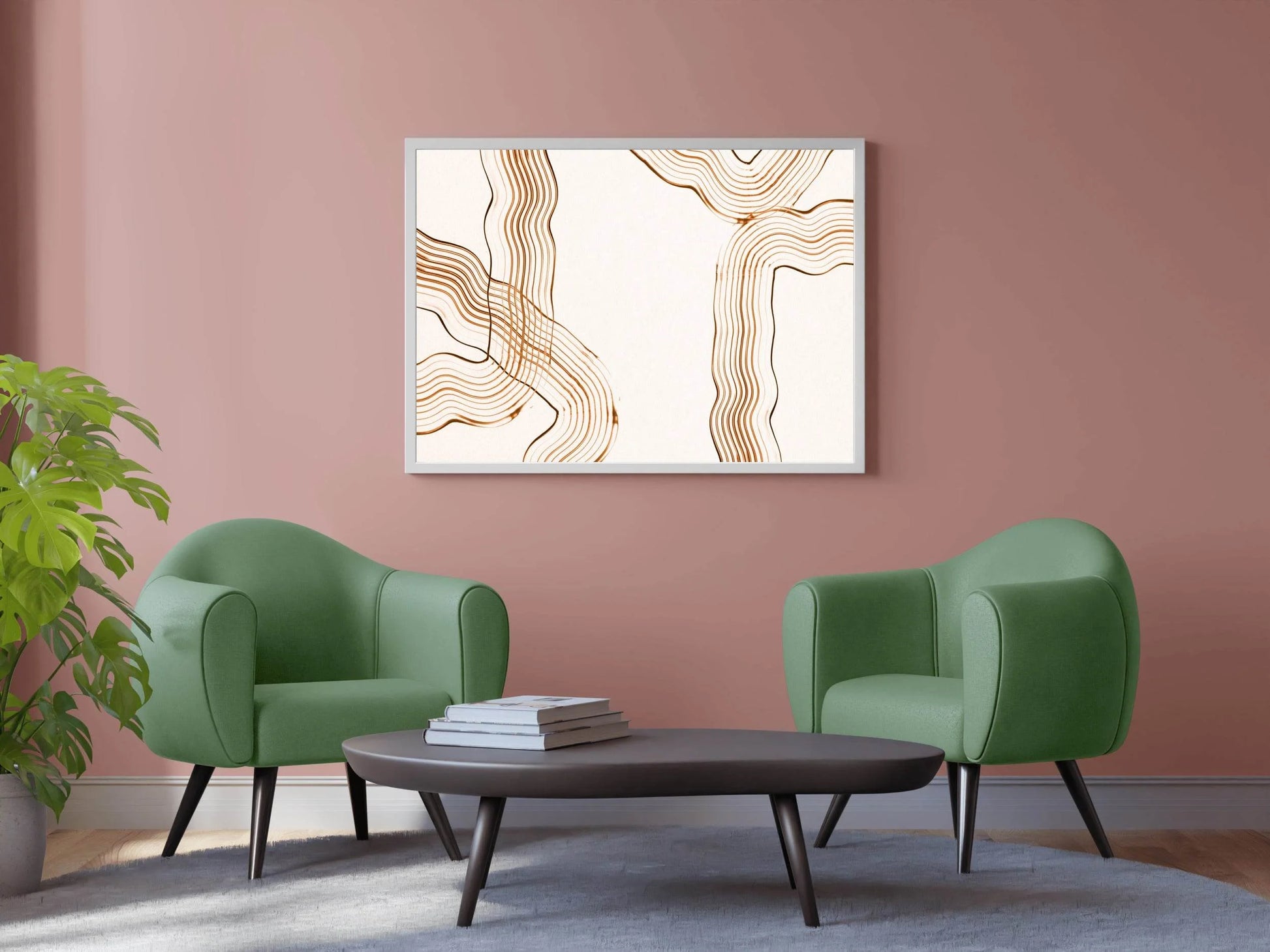 Handdrawn Irregular Shape Abstract Wall Art - beink online art store