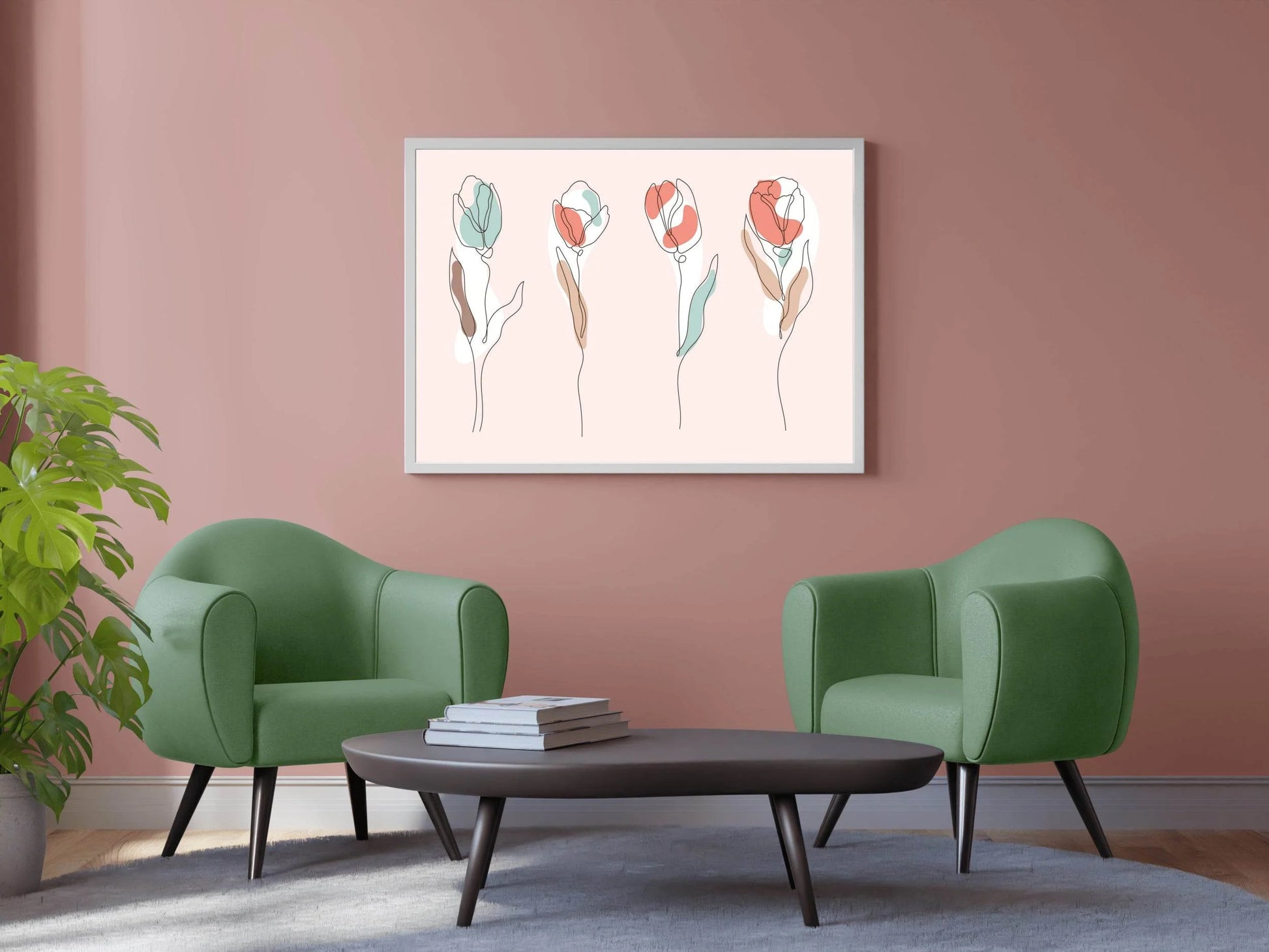 Bouquet of Miniature Roses Wall Art - beink online art store