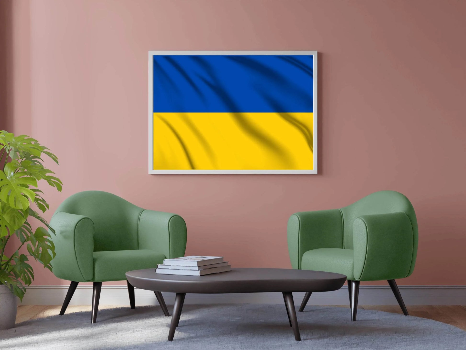 Ukraine National Flag Wall Art - beink online art store