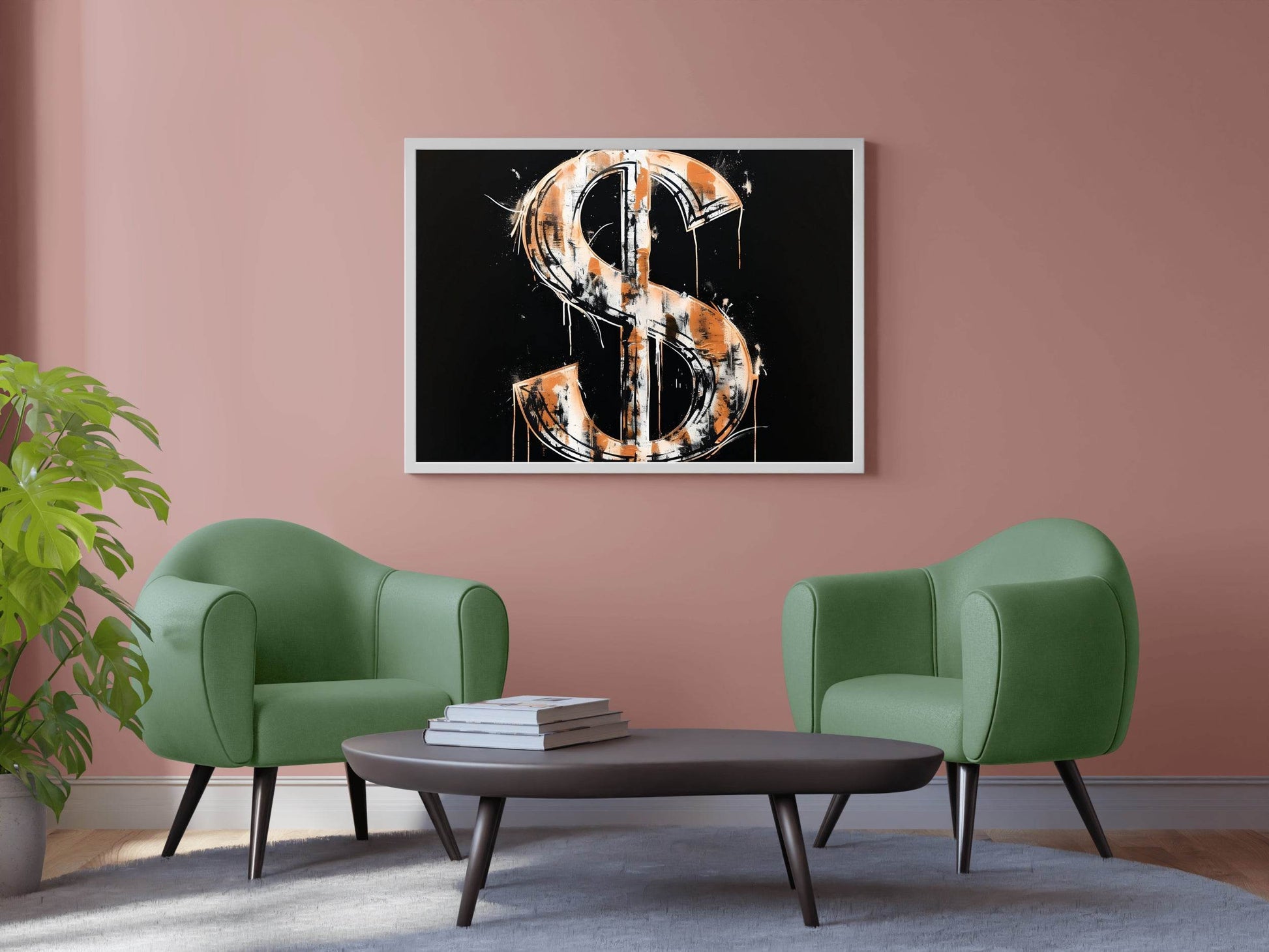 Dollar Sign Closeup Wall Art - beink online art store