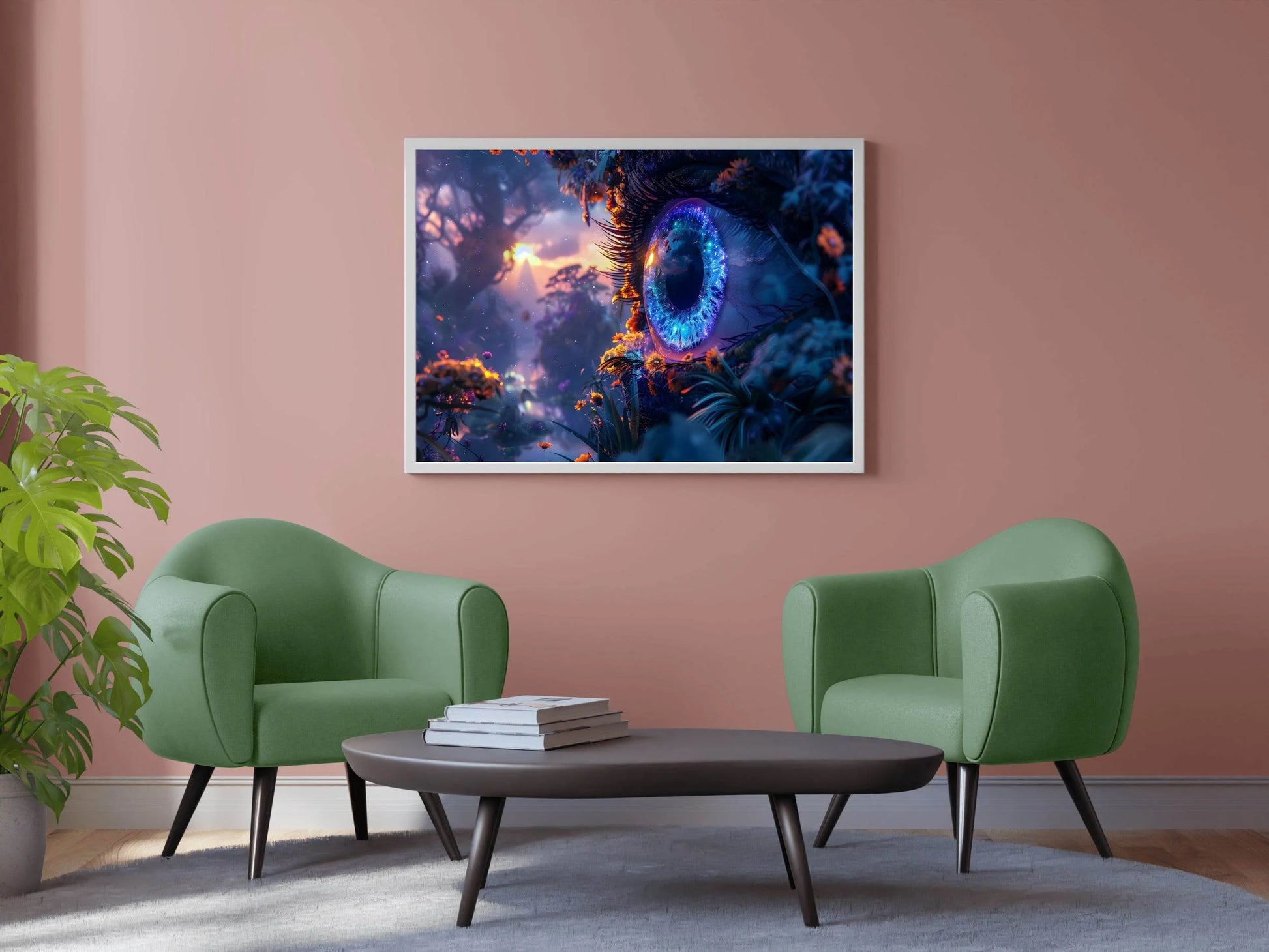 Fantasy Purple Eye 3D Digital Art - beink online art store