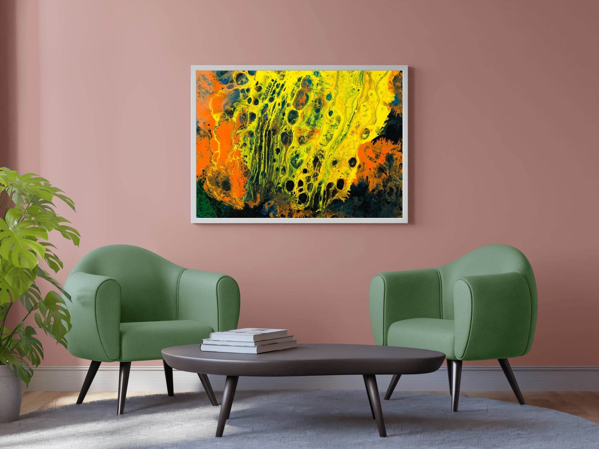 Oil Texture Painting Abstract Wall Art - beink online art store