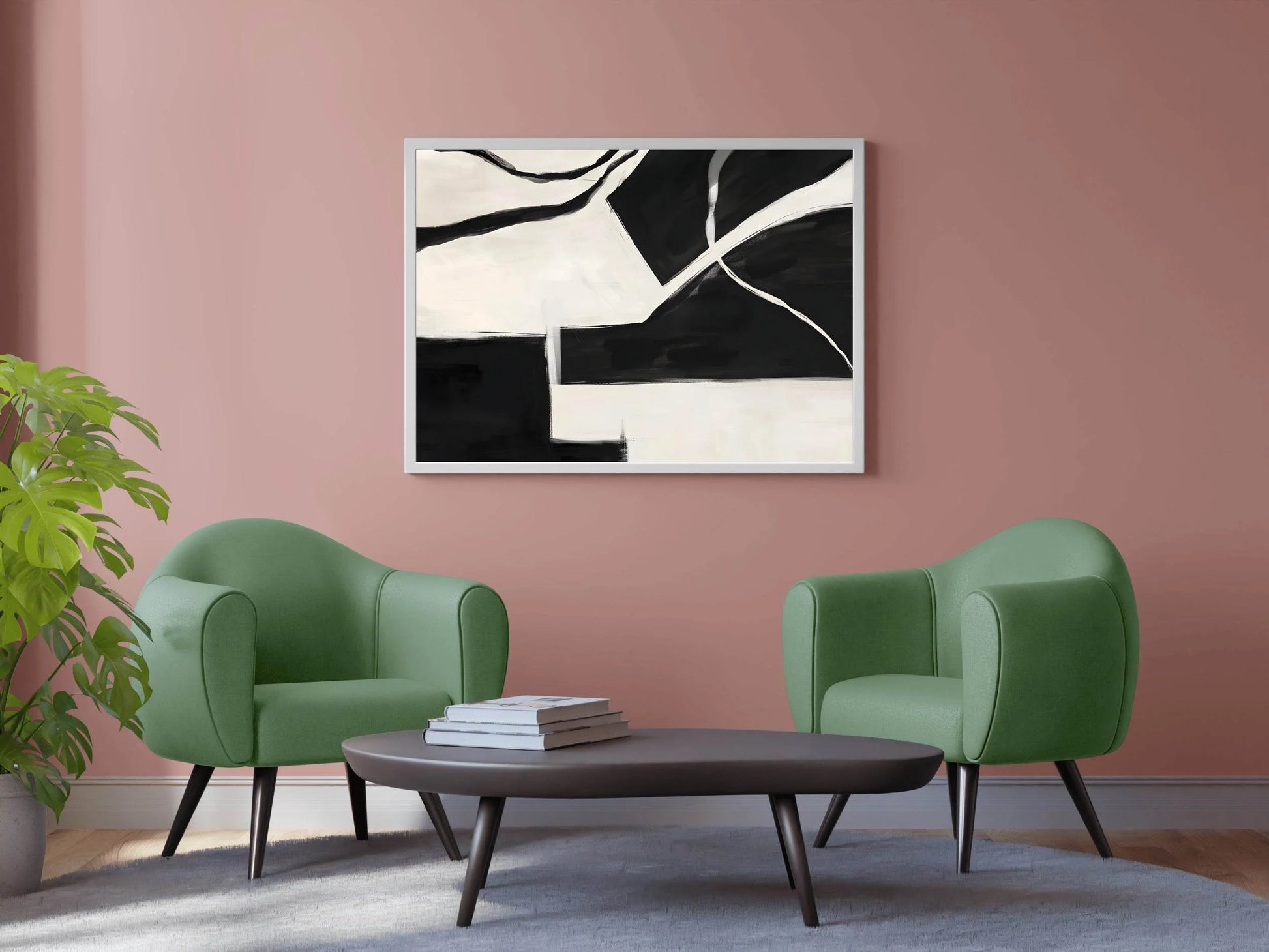 Black and White Flux Wall Art - beink online art store