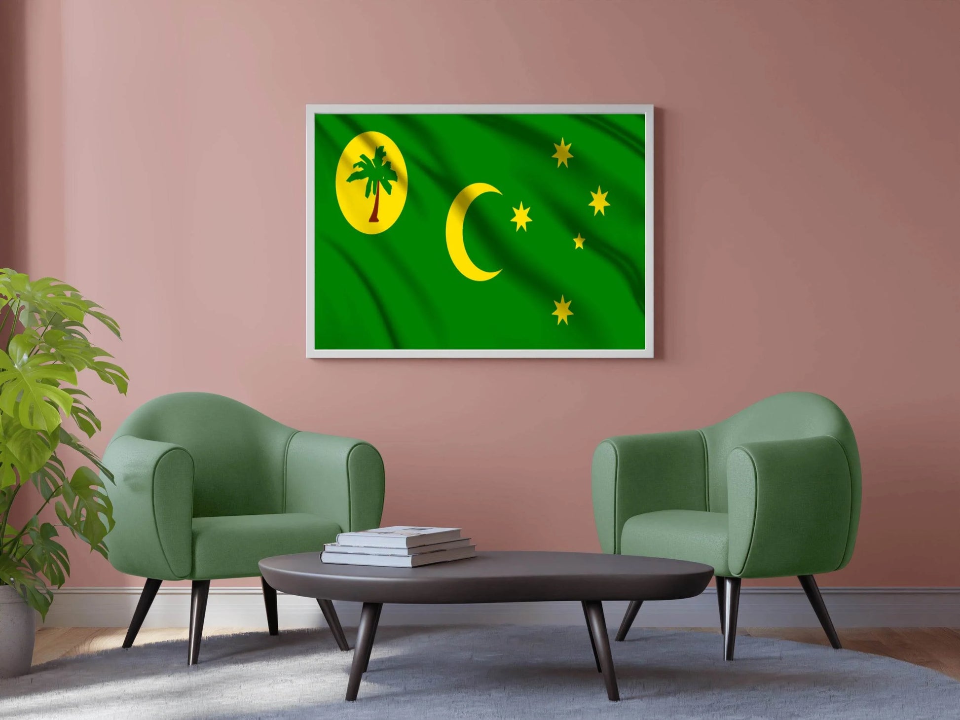 Cocos Islands Flag Wall Art - beink online art store