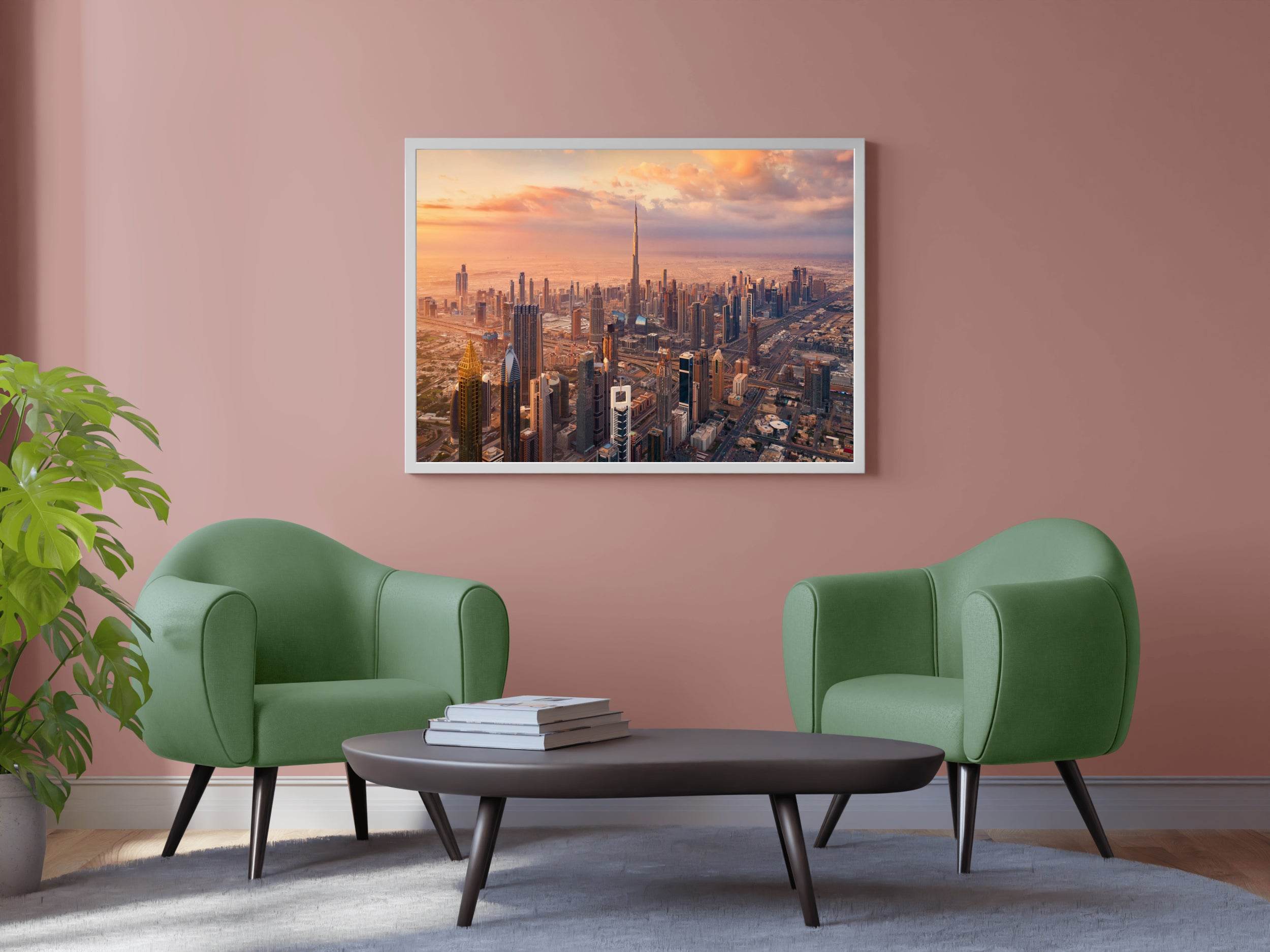 Glowing City Wall Art - beink online art store