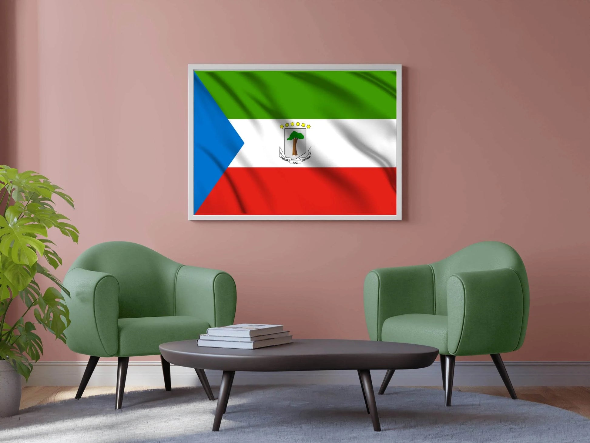 Equatorial Guinea National Flag Wall Art - beink online art store