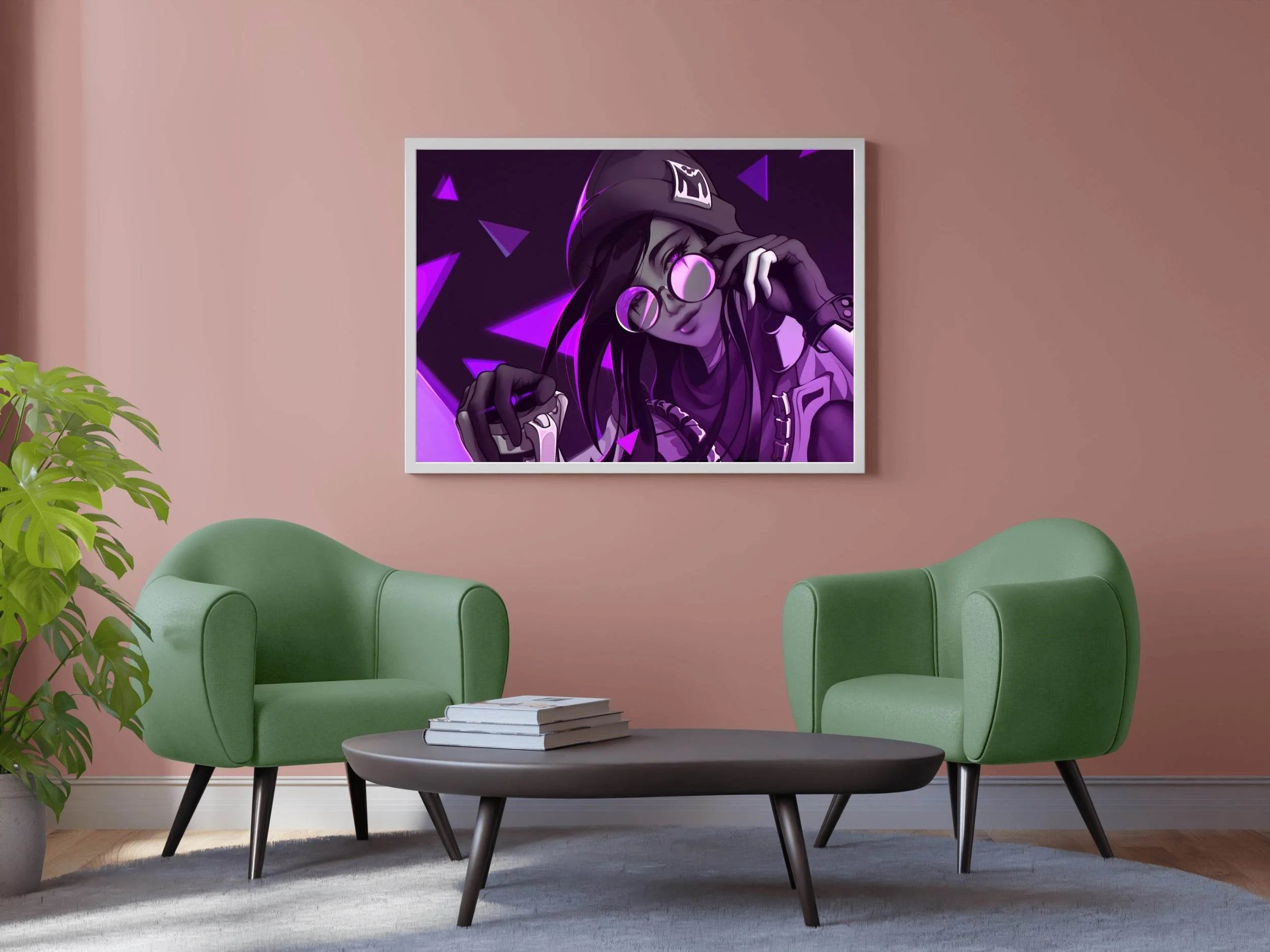 Valorant Killjoy Purple Gaming Wall Art - beink online art store