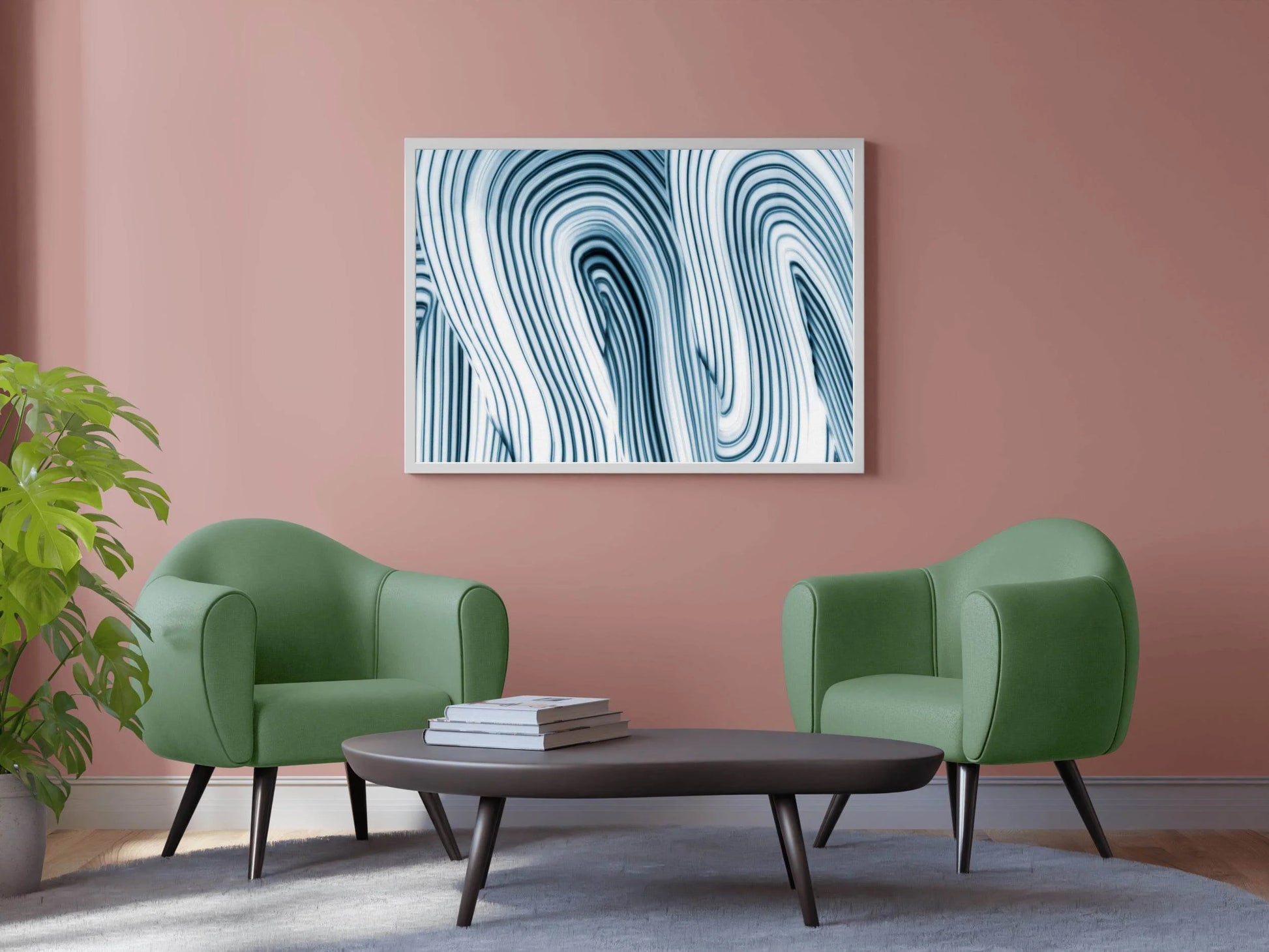 Swirl Lines Abstract Wall Art - beink online art store