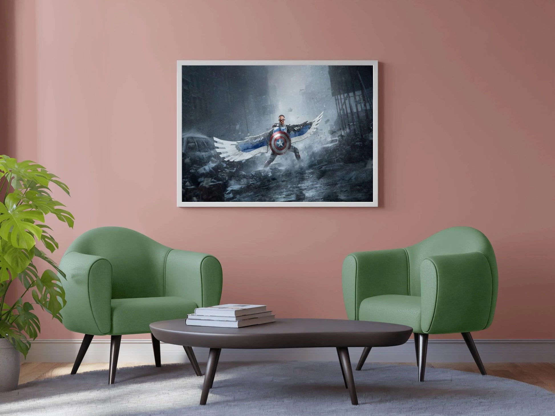 MARVEL Falcon with Captain America Shield Wall Art - beink online art store