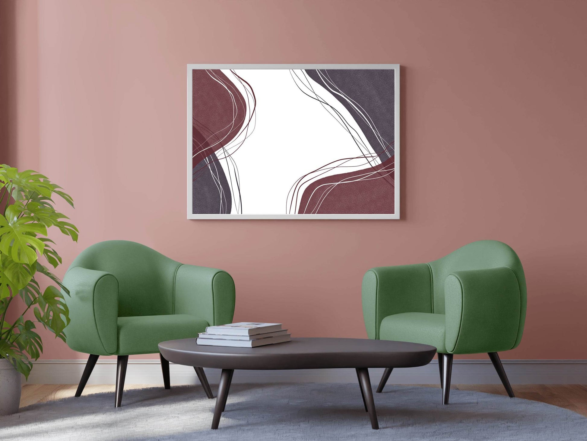 Handdrawn Lines Abstract Wall Art - beink online art store