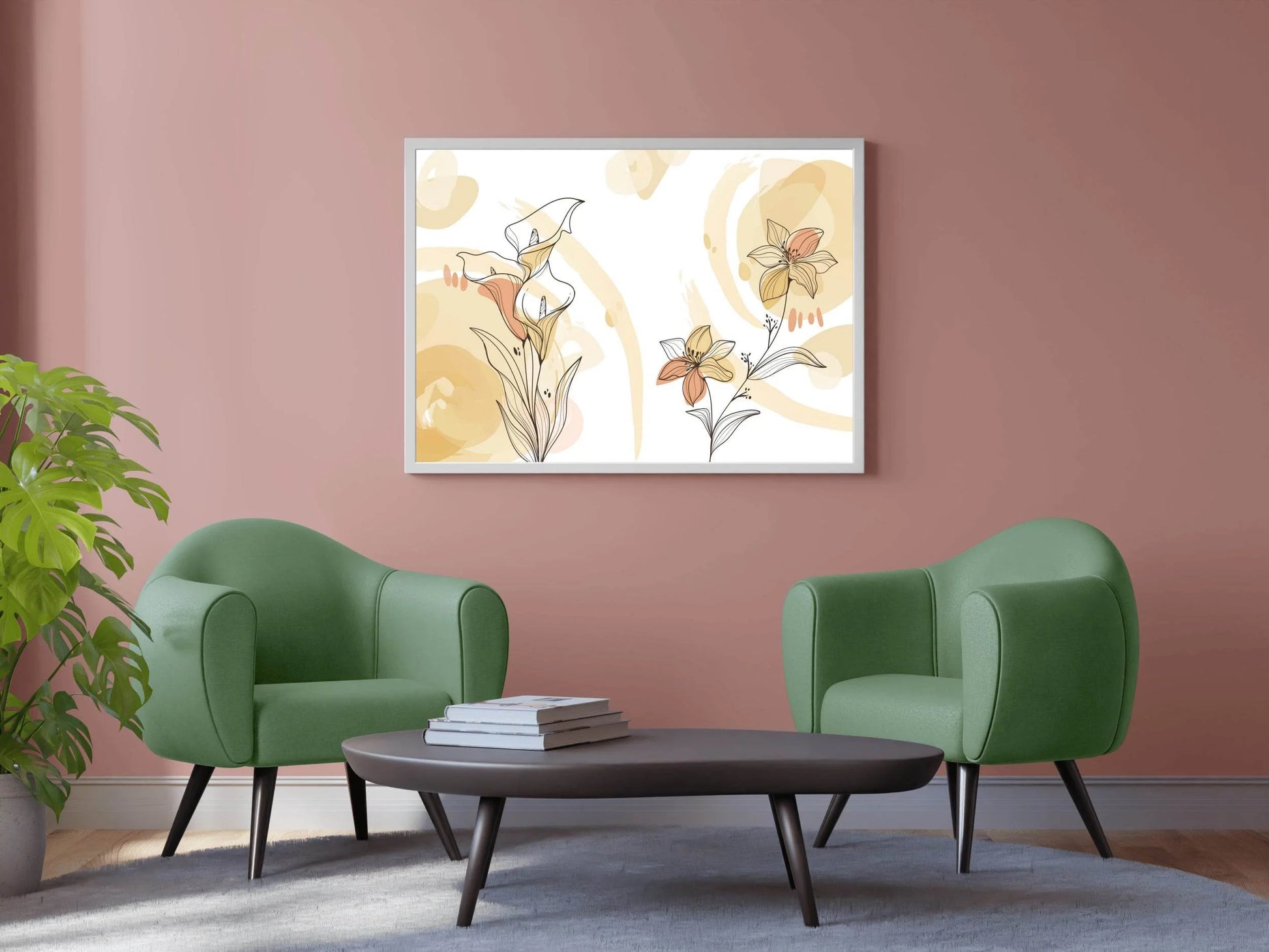 Flower Calla Lily Line Art - beink online art store