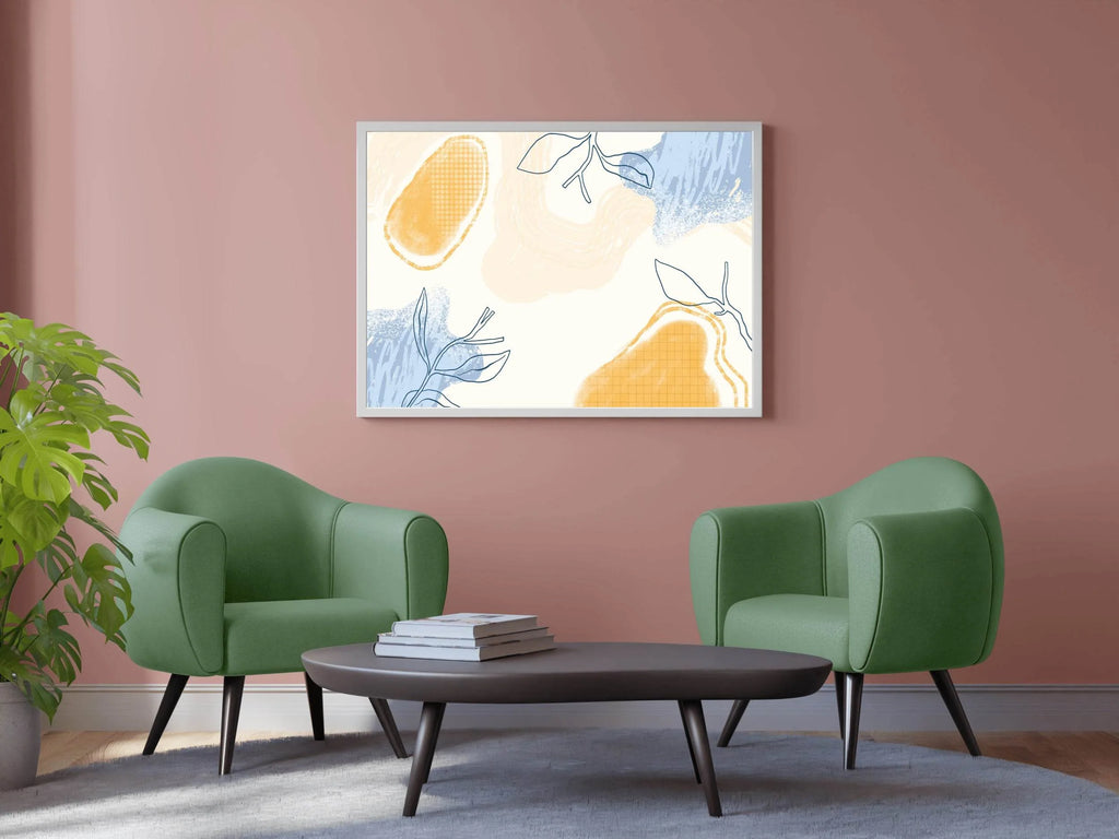 Stem of Colorful Flowers Wall Art - beink online art store