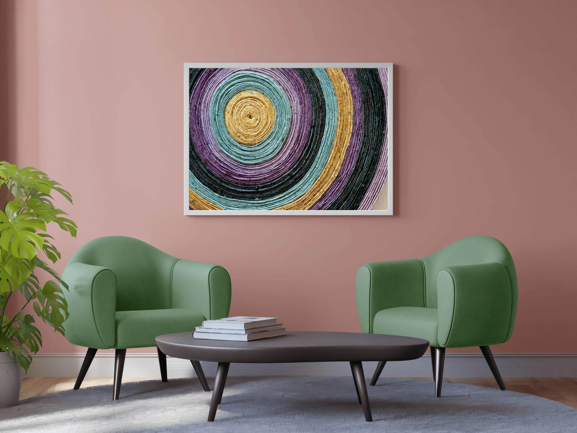 Multicolor Ropes Painting Abstract Wall Art - beink online art store