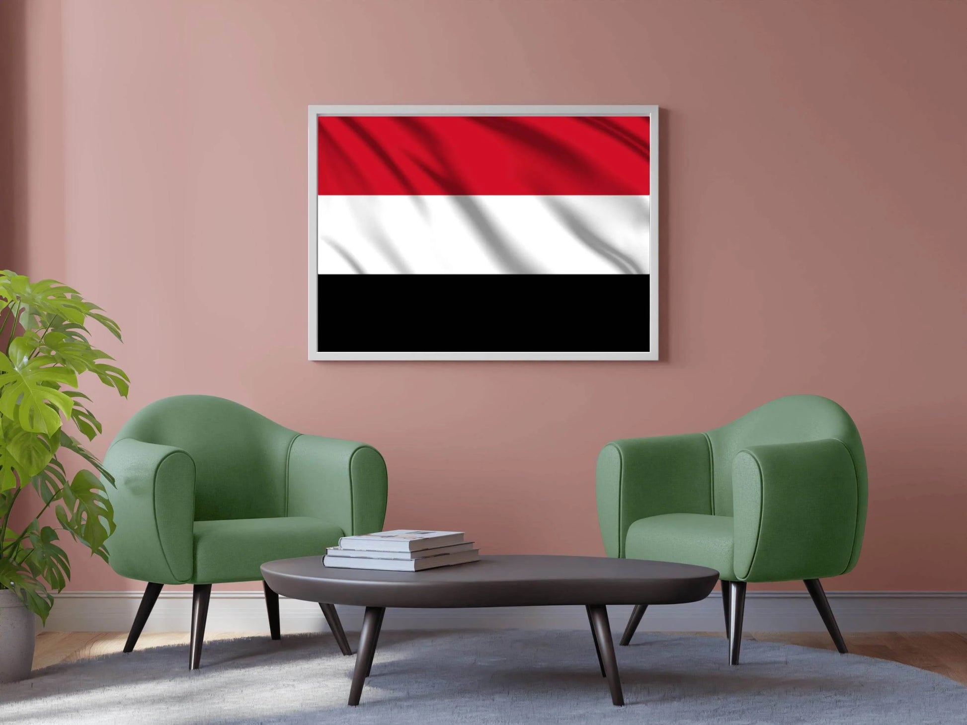 Yemen National Flag Wall Art - beink online art store