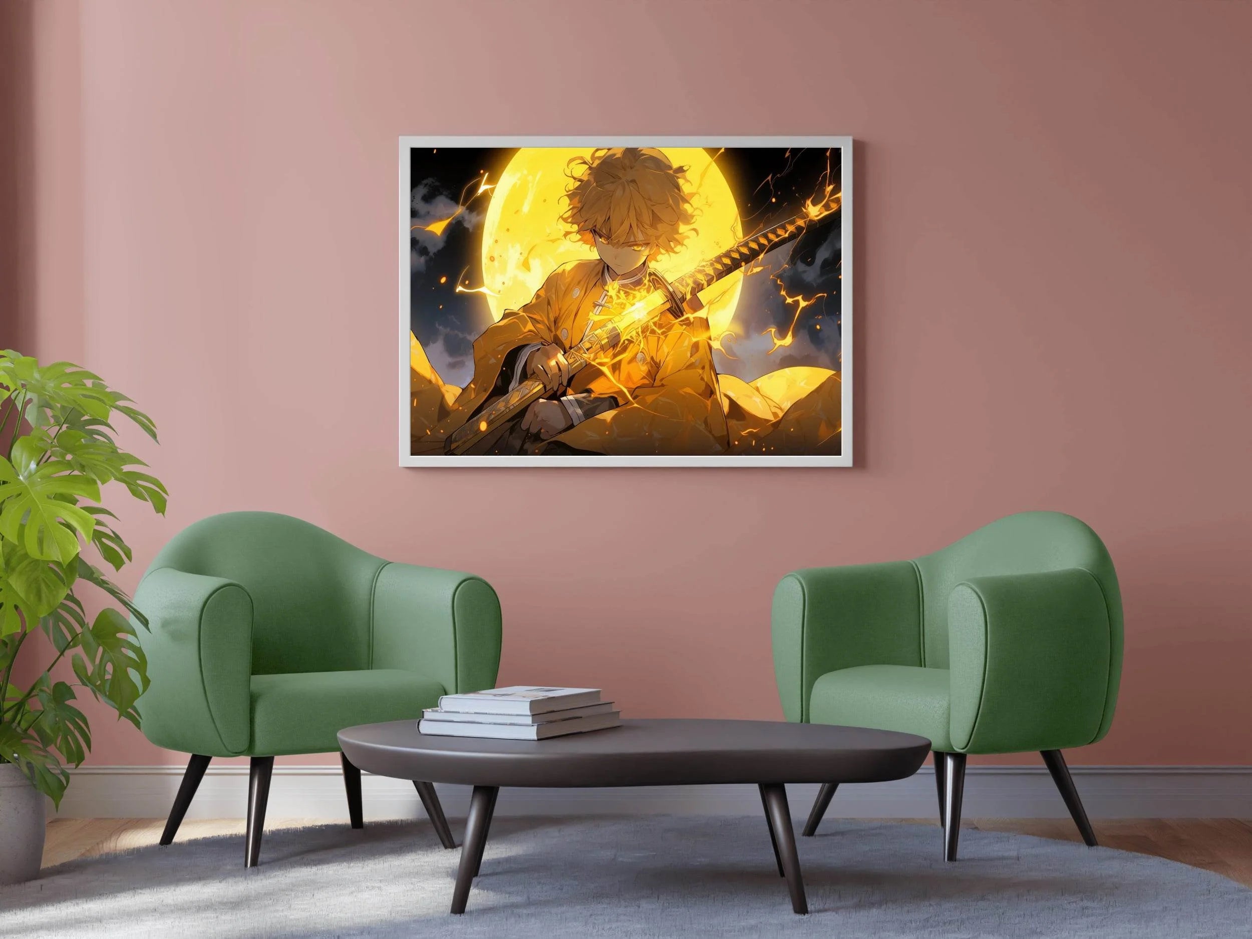 Zenitsu Agatsuma Anime Wall Art - beink online art store