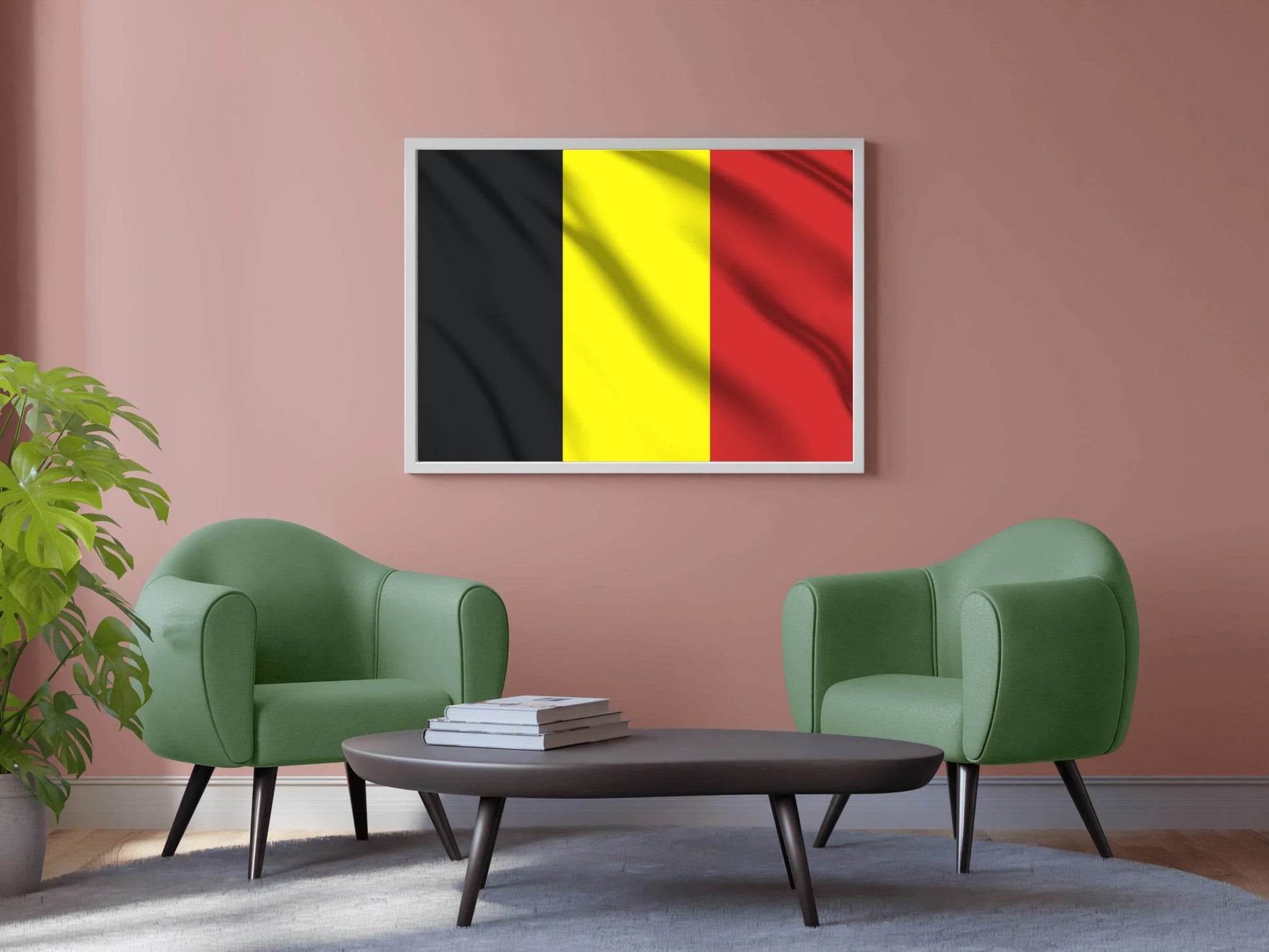 Belgium National Flag Wall Art - beink online art store