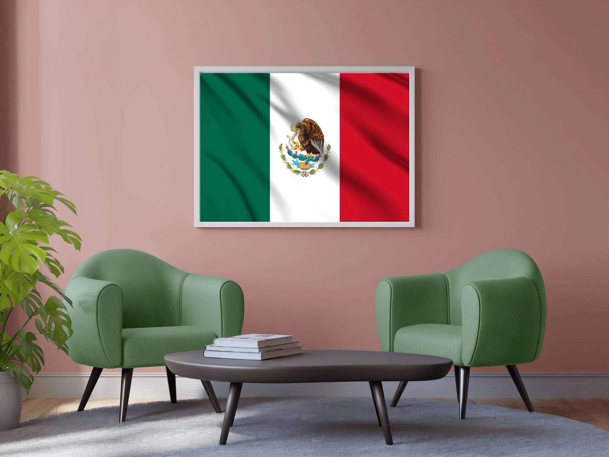 Mexico National Flag Wall Art - beink online art store