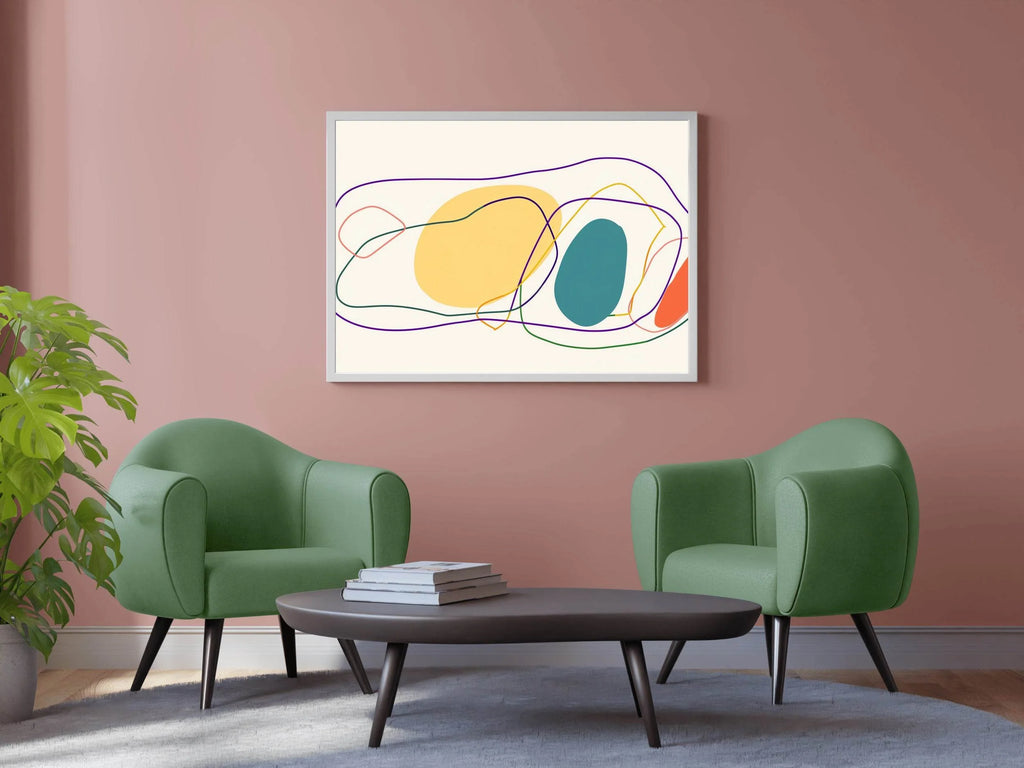 Irregular Handdrawn Abstract Wall Art - beink online art store