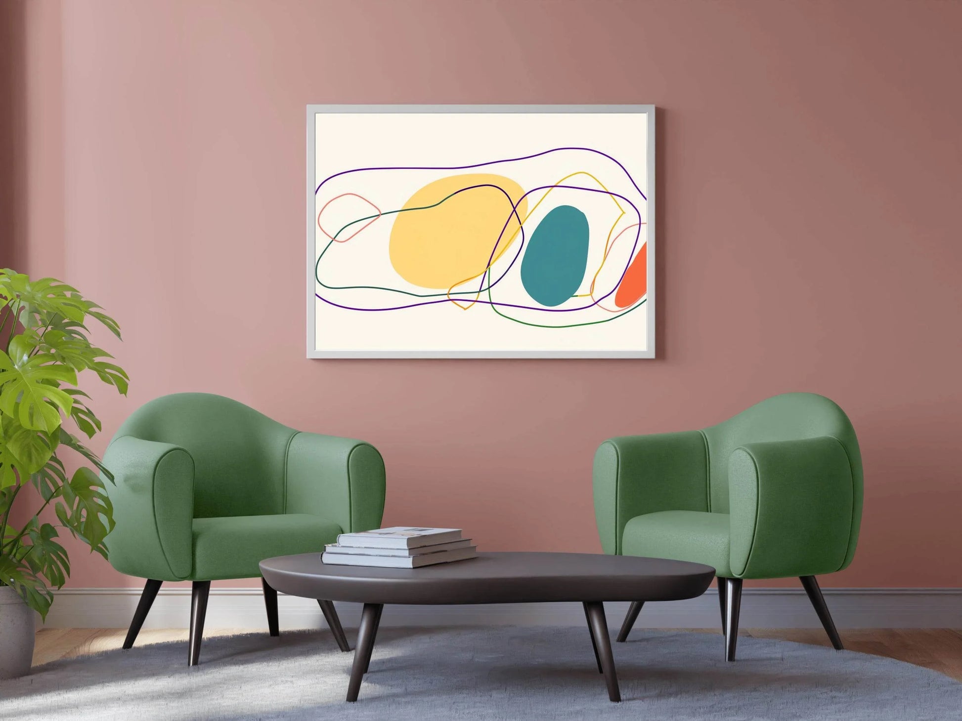 Irregular Handdrawn Abstract Wall Art - beink online art store