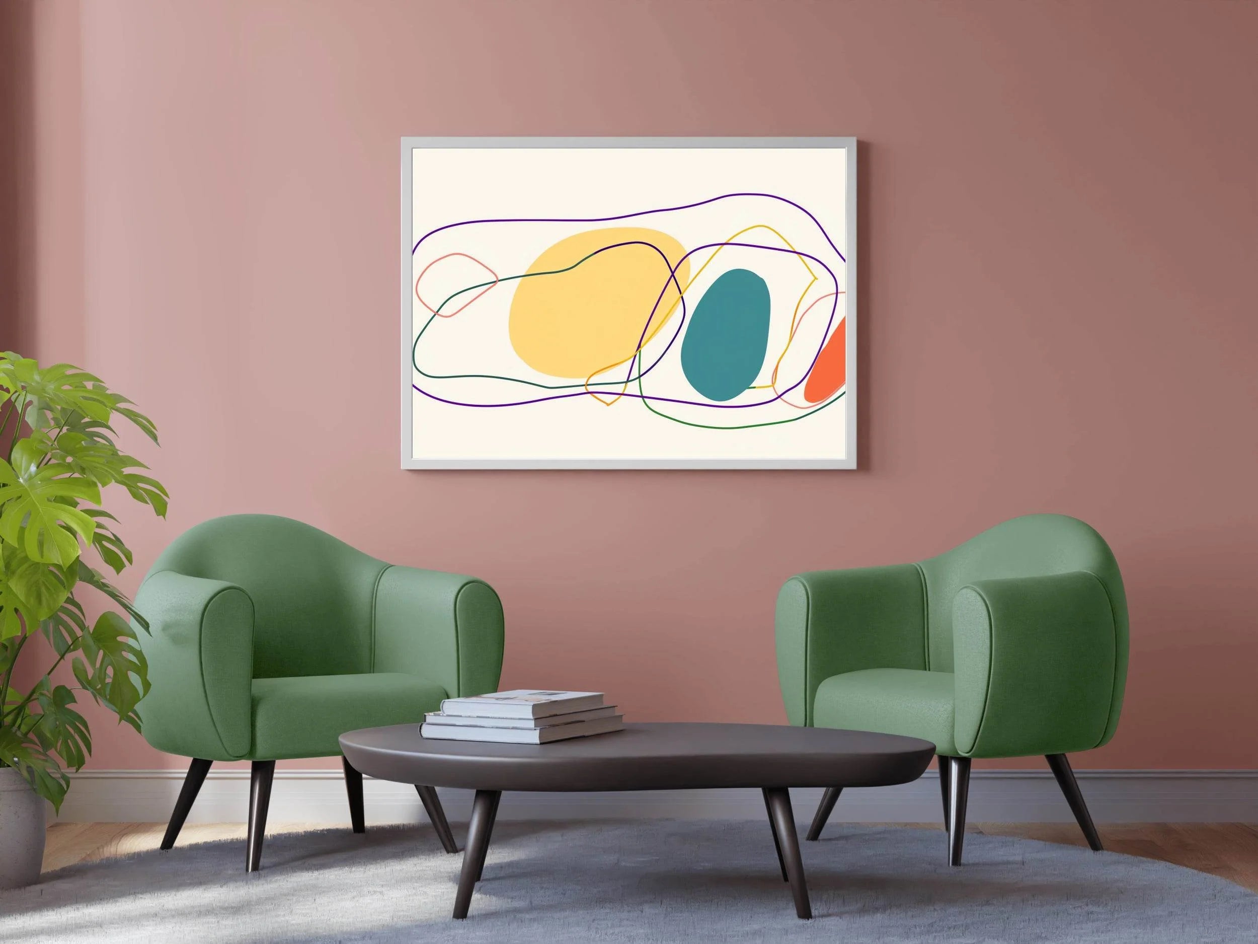 Irregular Handdrawn Abstract Wall Art - beink online art store